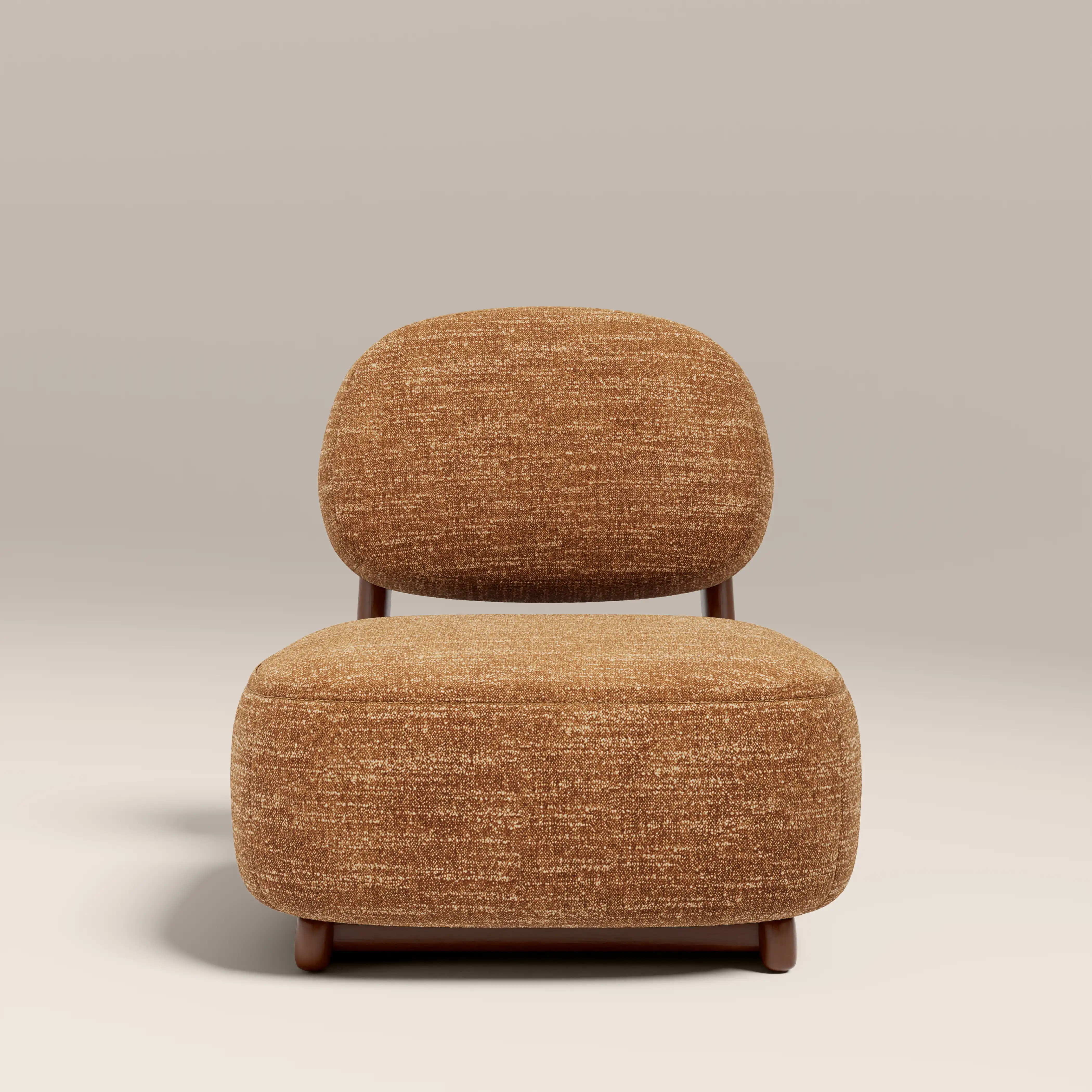 Didsbury Accent Chair | Speckled Honey Sustainable Boucle & Walnut - Image 4