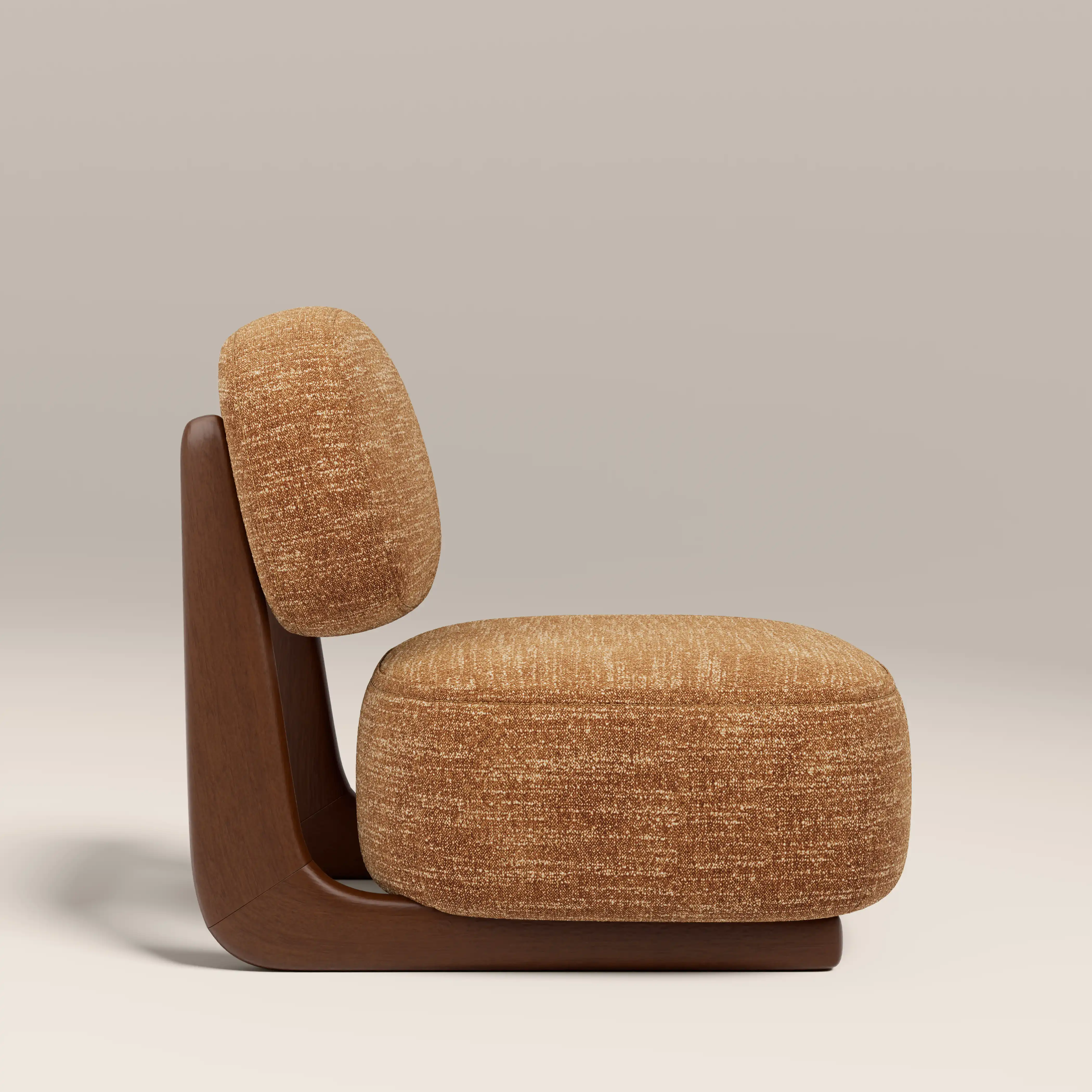 Didsbury Accent Chair | Speckled Honey Sustainable Boucle & Walnut - Image 5