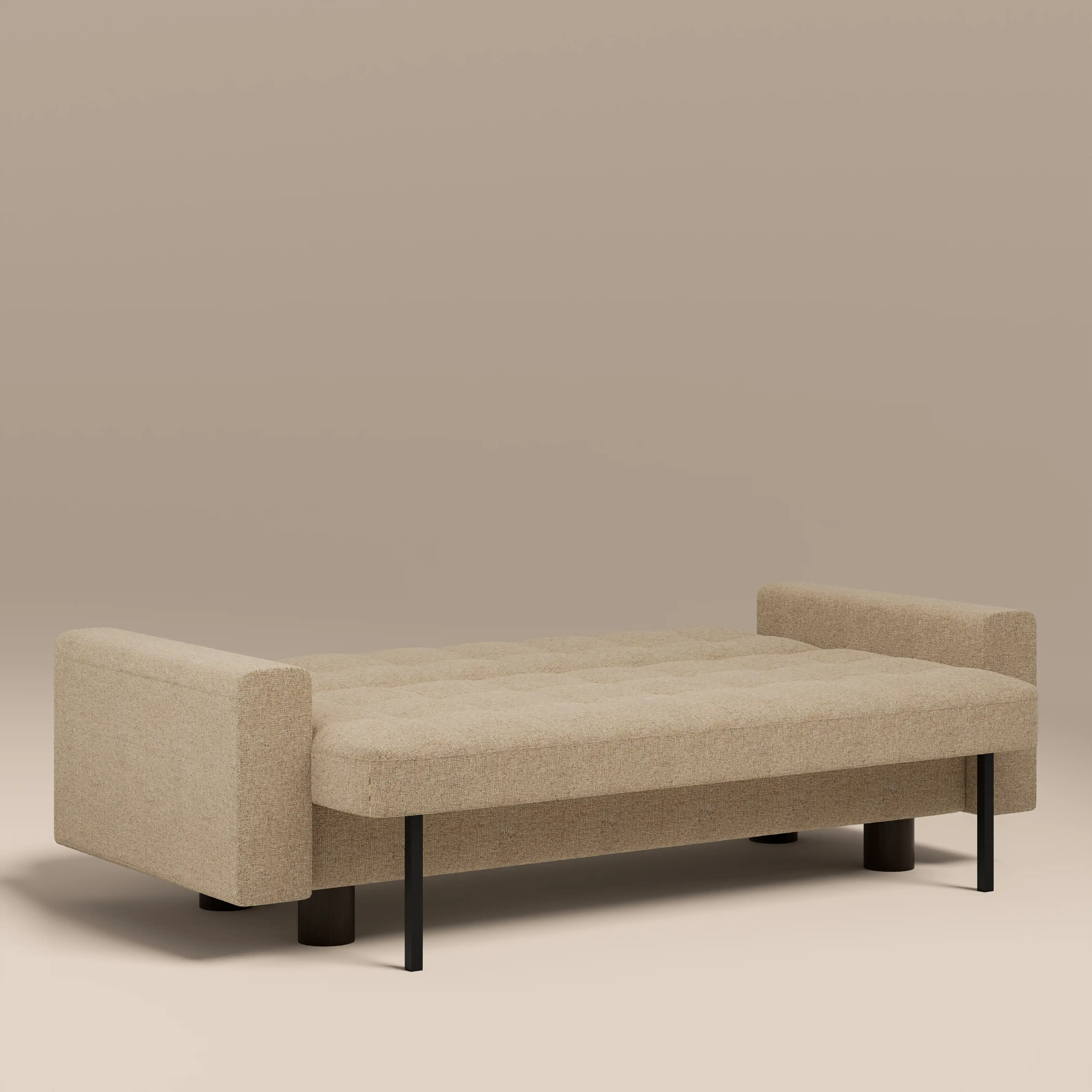 Diego 2 Seater Sofa Bed | Speckled Latte Boucle - Image 2