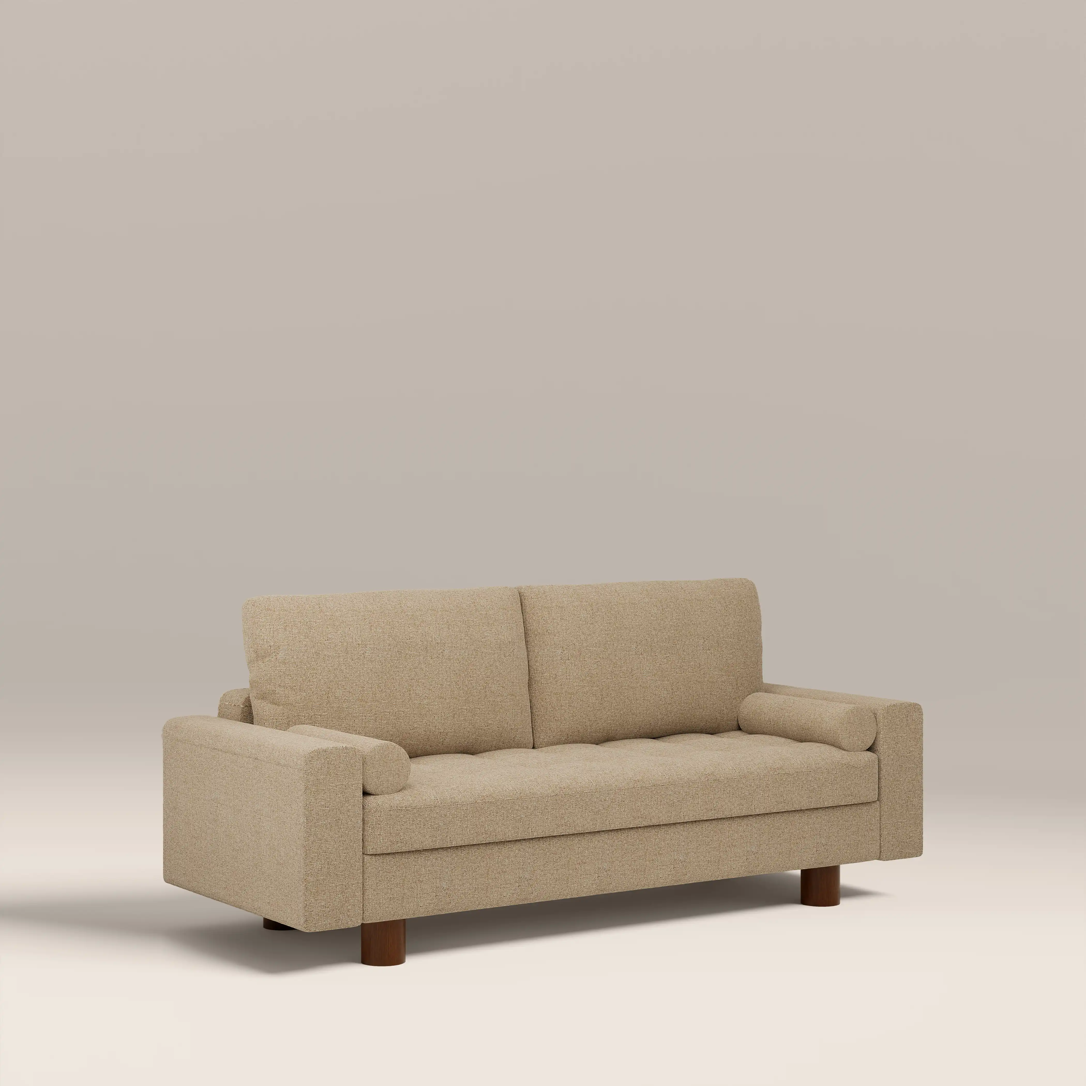 Diego 2 Seater Sofa Bed | Speckled Latte Boucle - Image 4