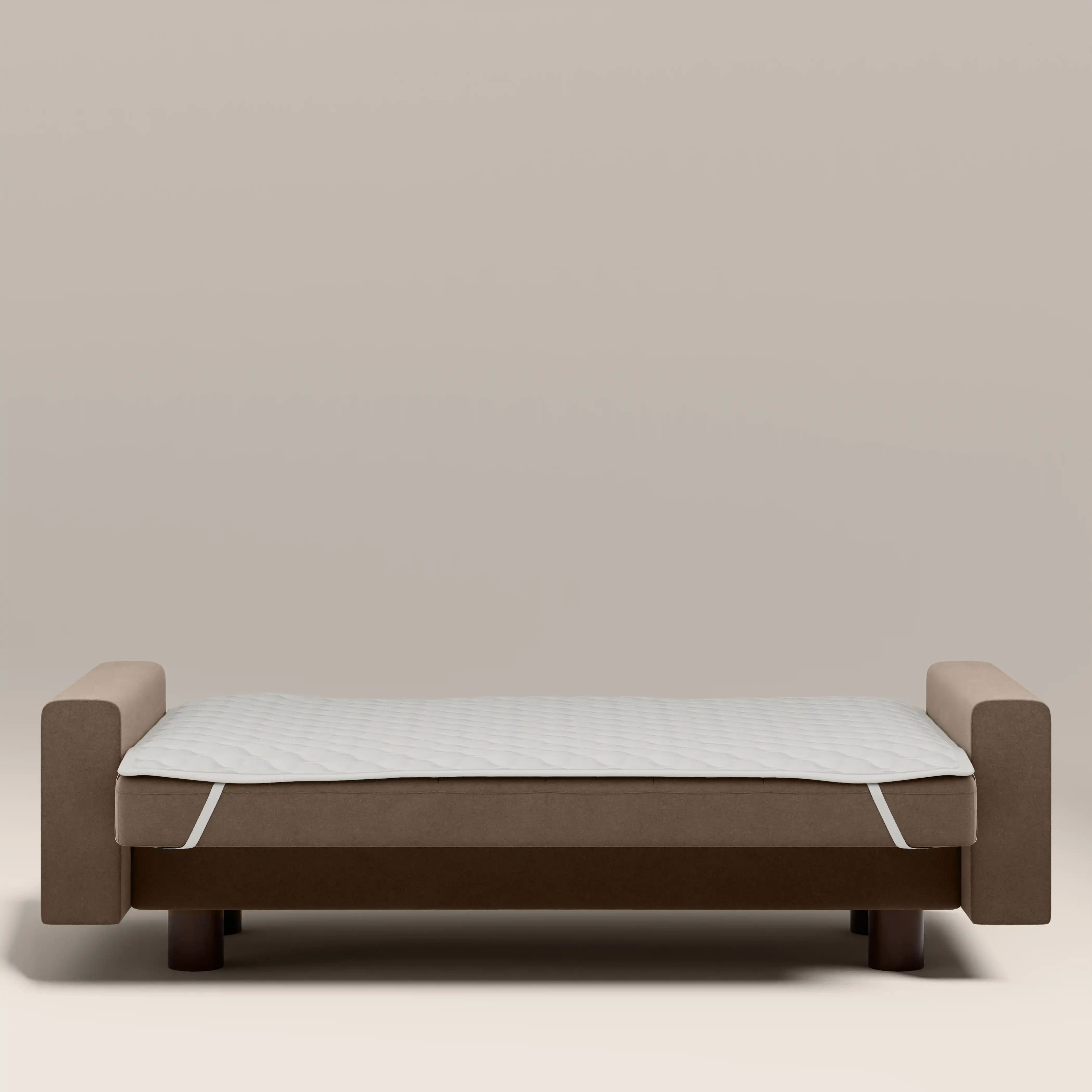 Diego 2 Seater Sofa Bed | Truffle Brown Mohair Sustainable Velvet - Image 5