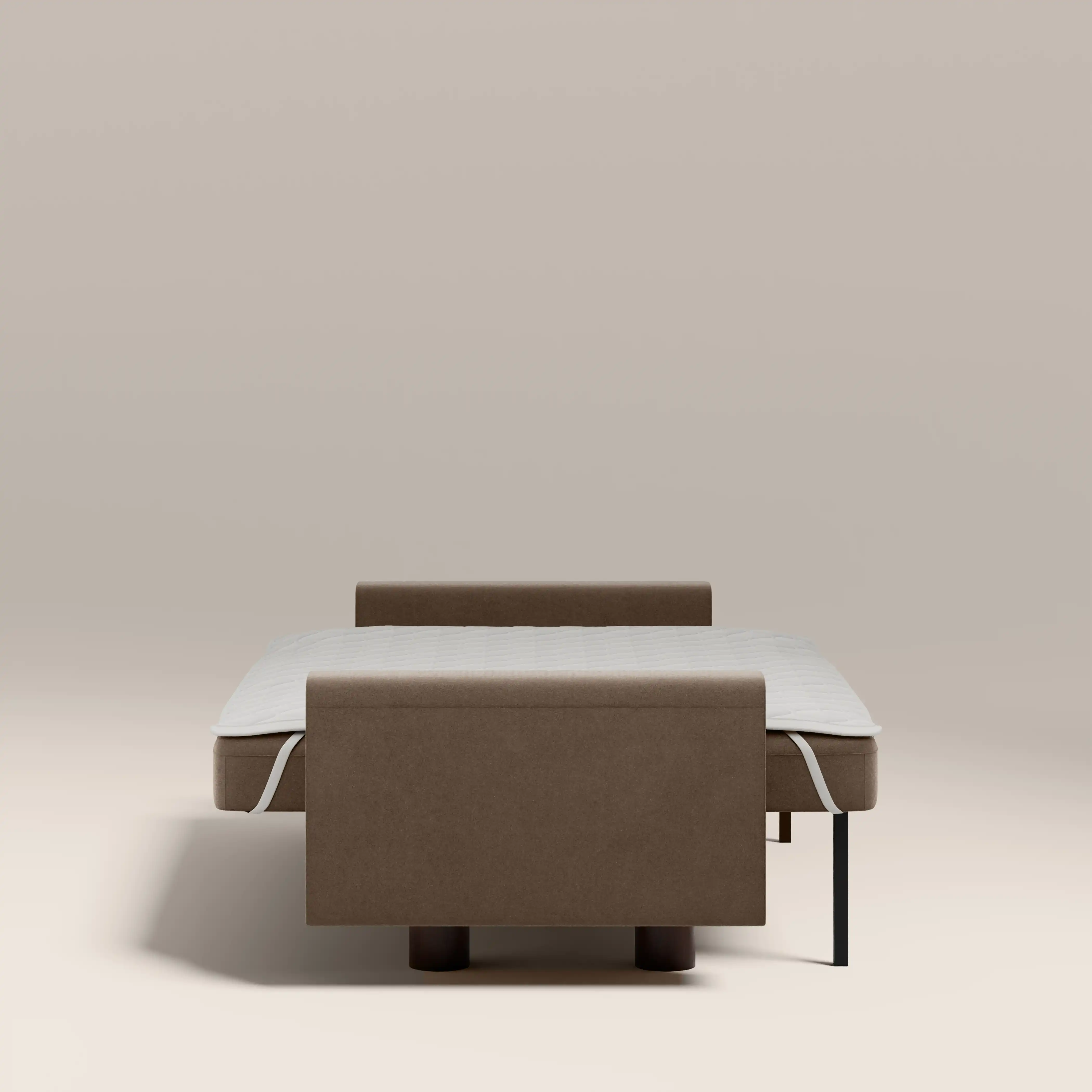 Diego 2 Seater Sofa Bed | Truffle Brown Mohair Sustainable Velvet - Image 6