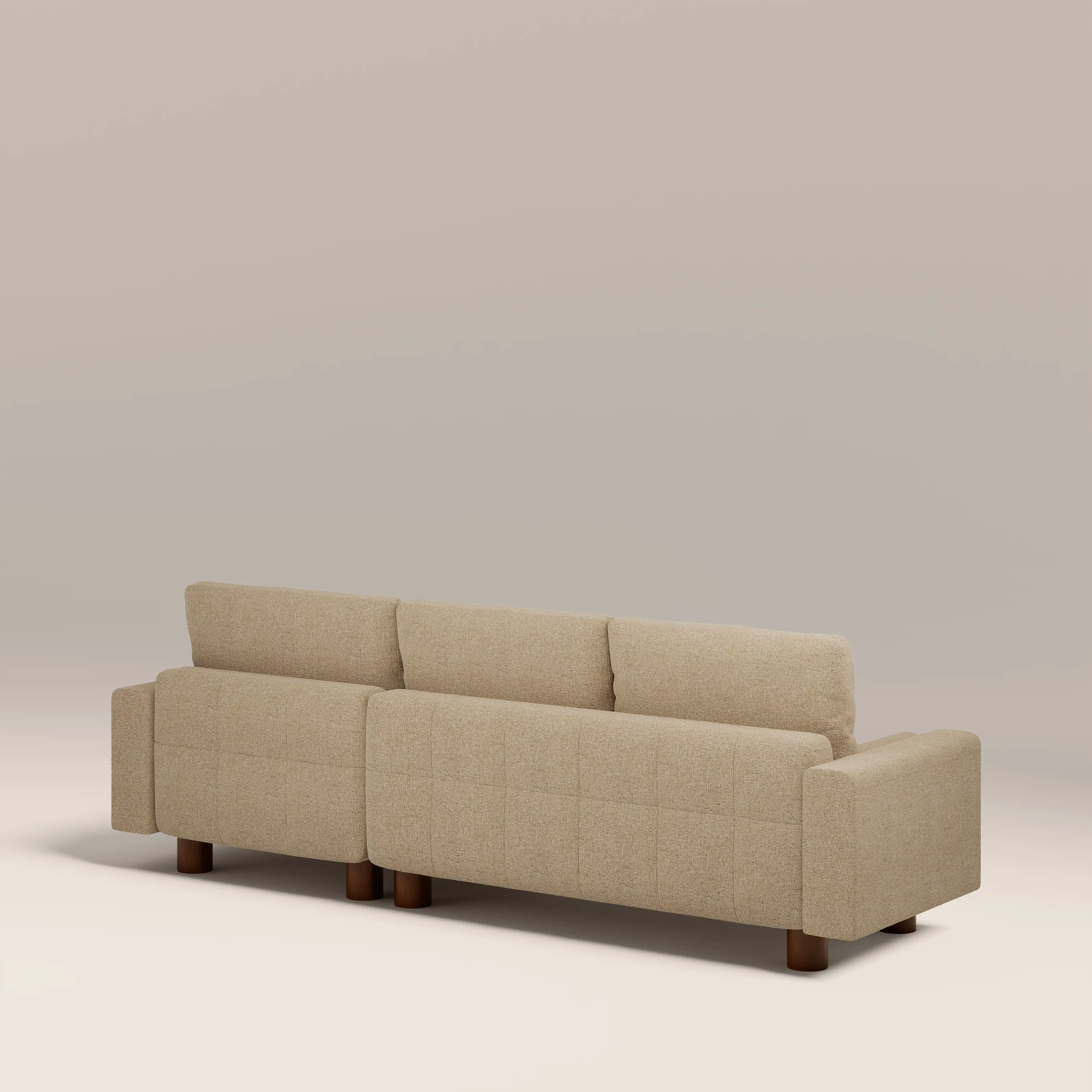 Diego Reversible Corner 3 Seater Sofa Bed | Speckled Latte Boucle - Image 9