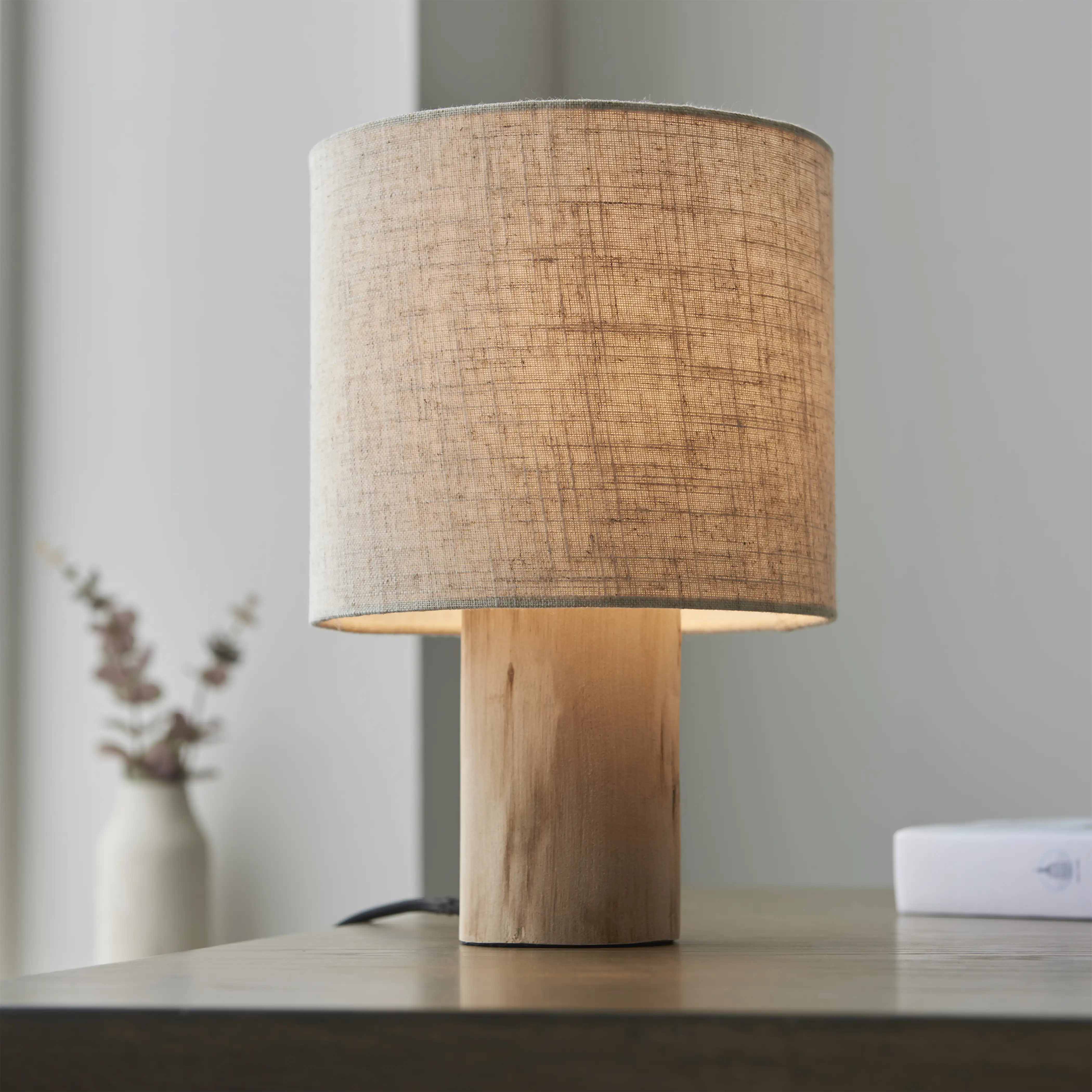 Durban Table Lamp | Natural Linen - Image 2