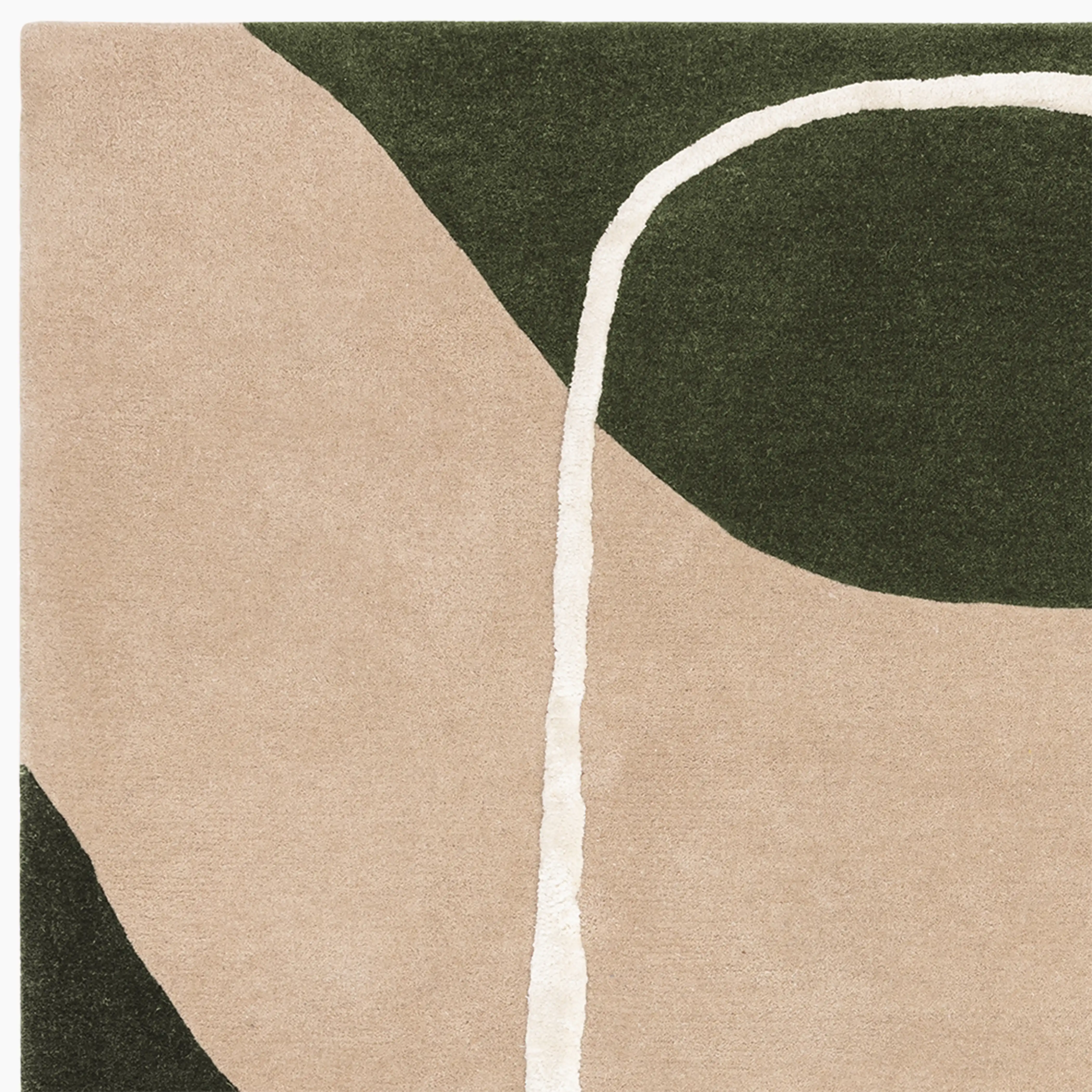 Eithan Hand Tufted Rug | Moss Green - Image 2