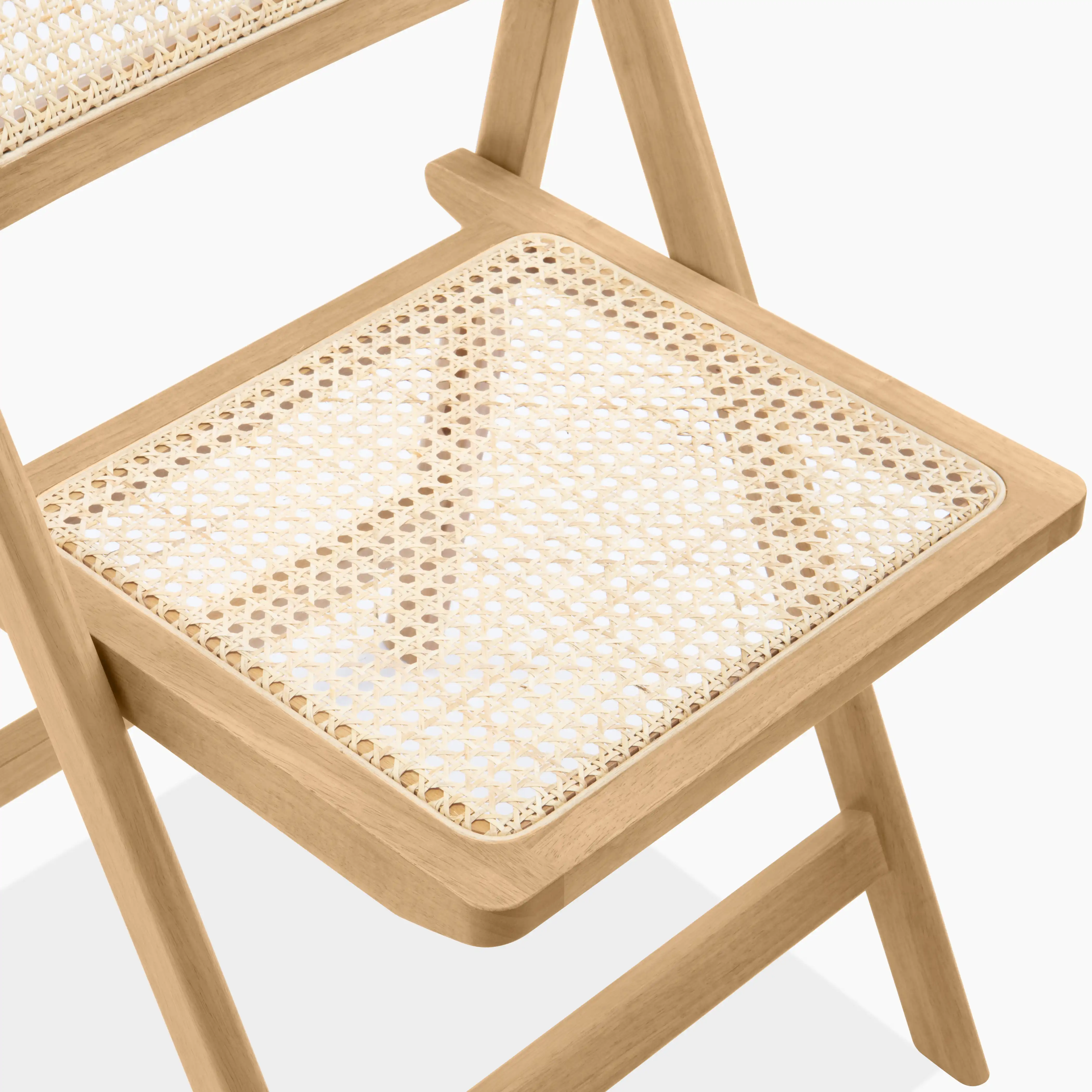 Elynn Folding Wooden Dining Chair | Oak - Image 7