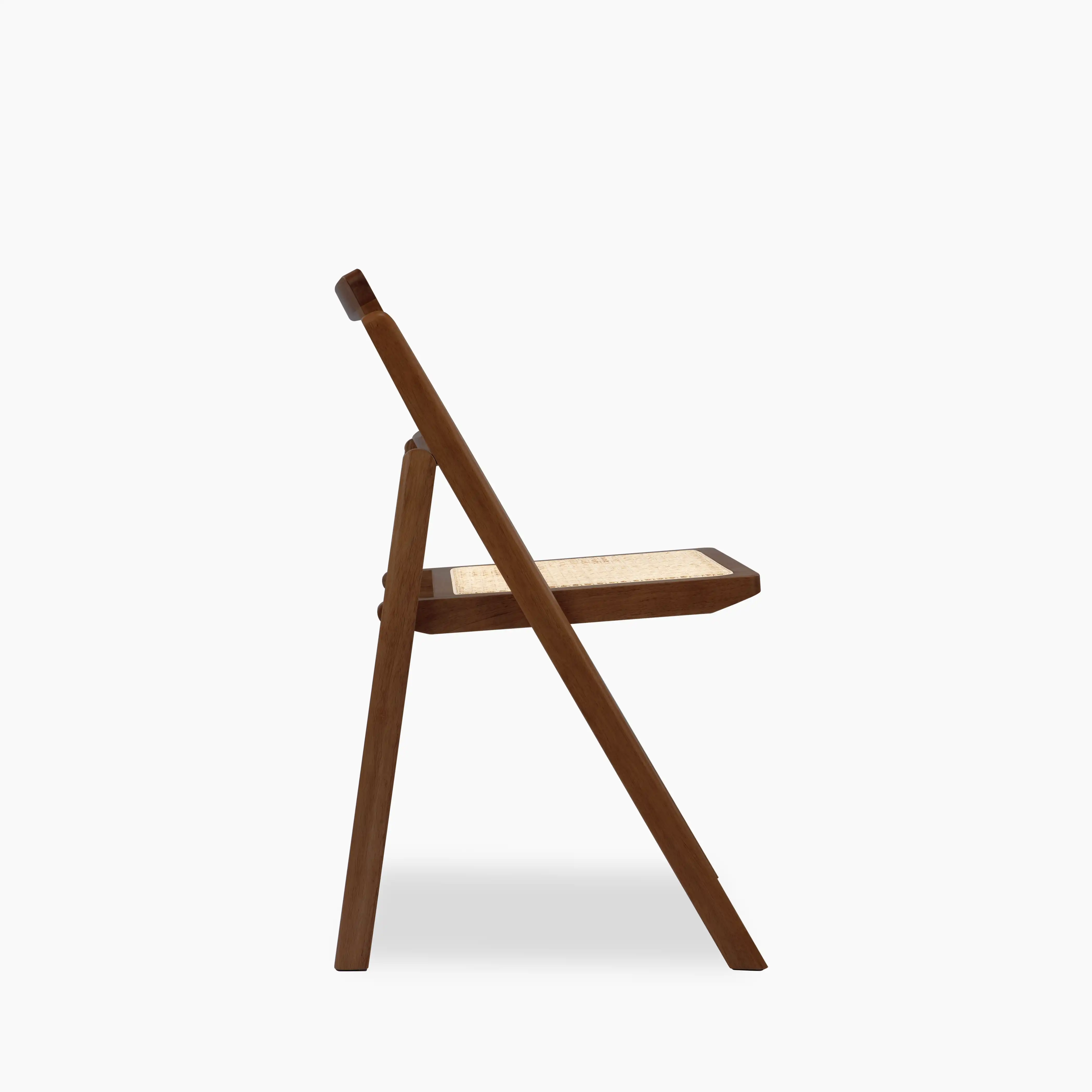 Elynn Folding Wooden Dining Chair | Walnut - Image 3
