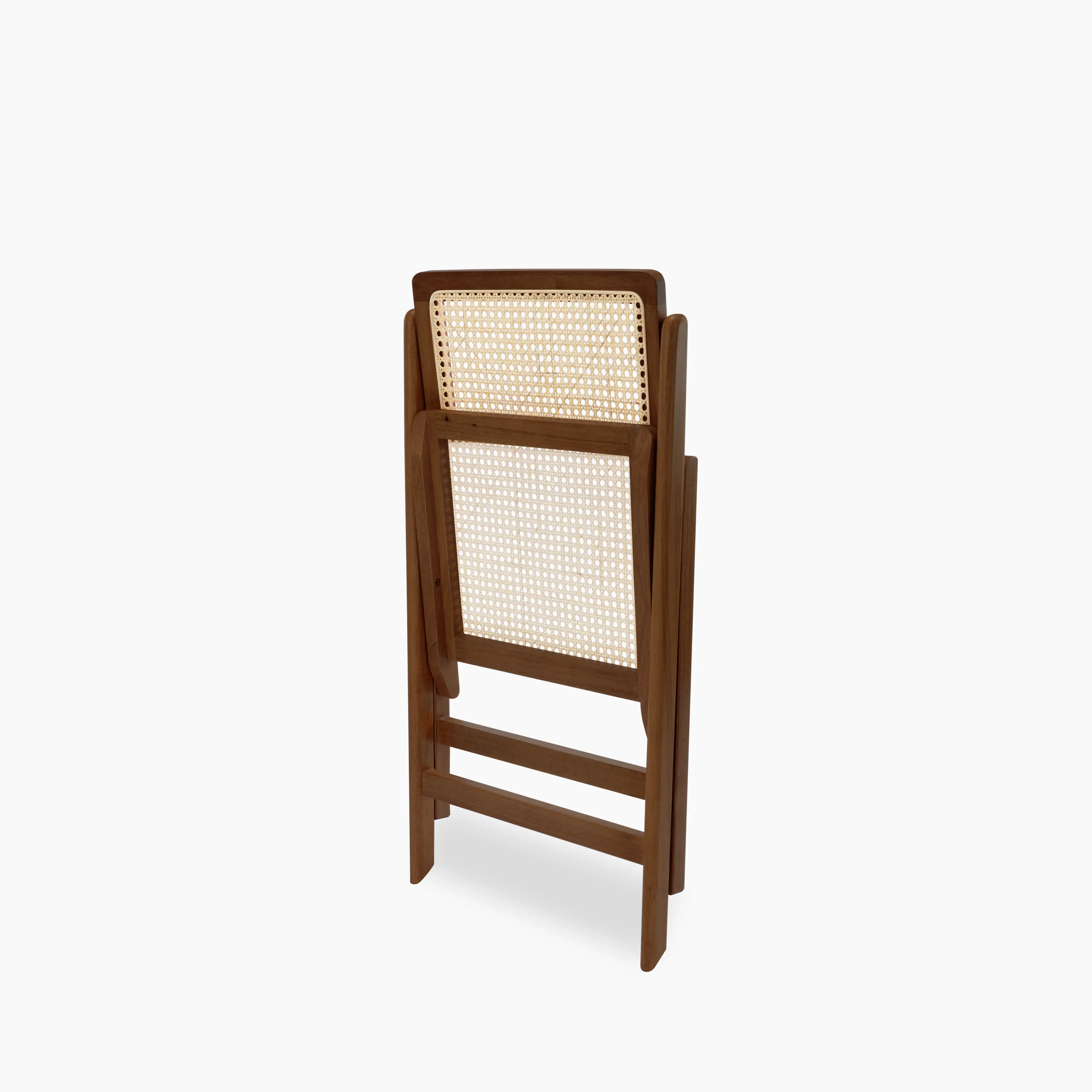 Elynn Folding Wooden Dining Chair | Walnut - Image 6