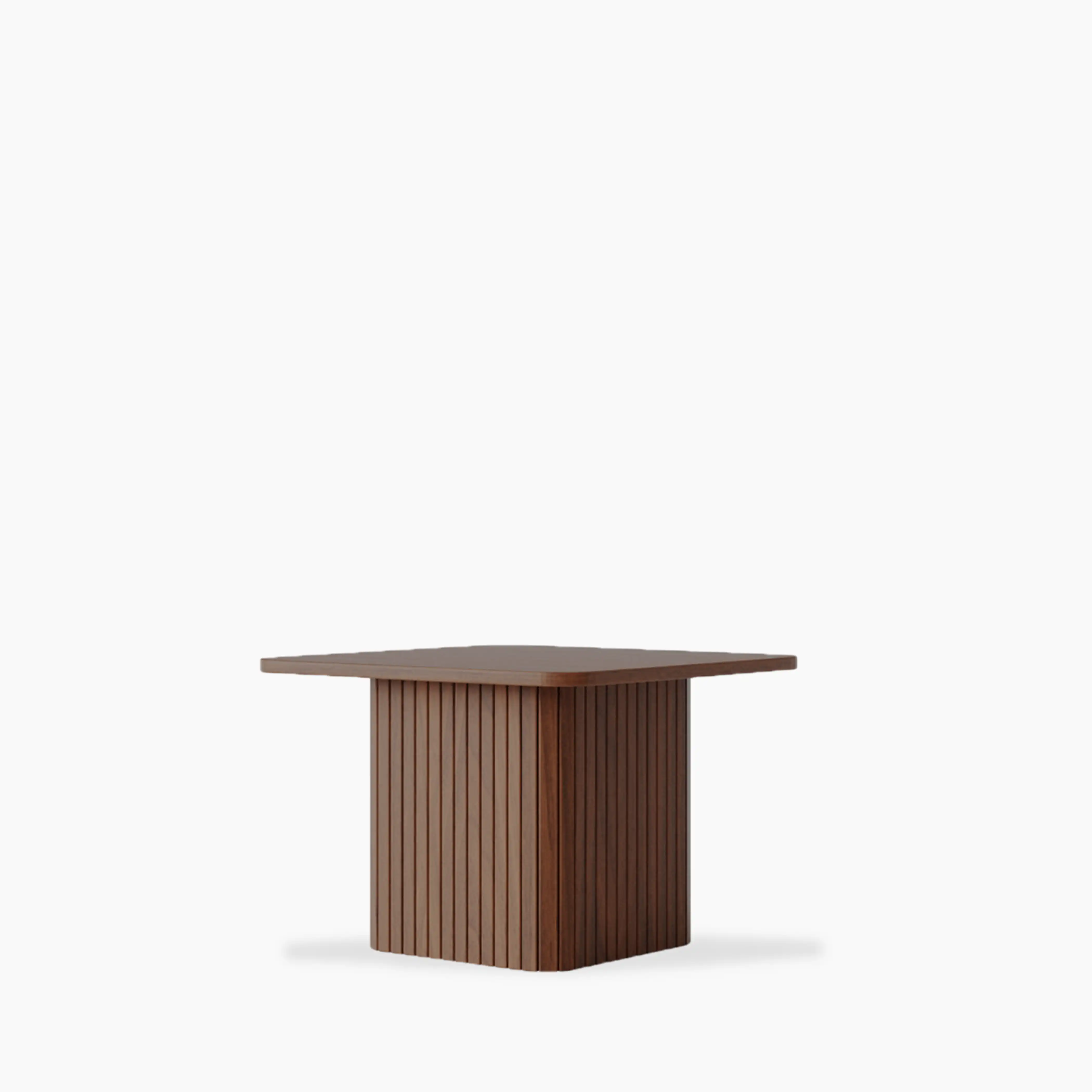 Emery Set of 2 Square Wooden Coffee Tables | Walnut - Image 3