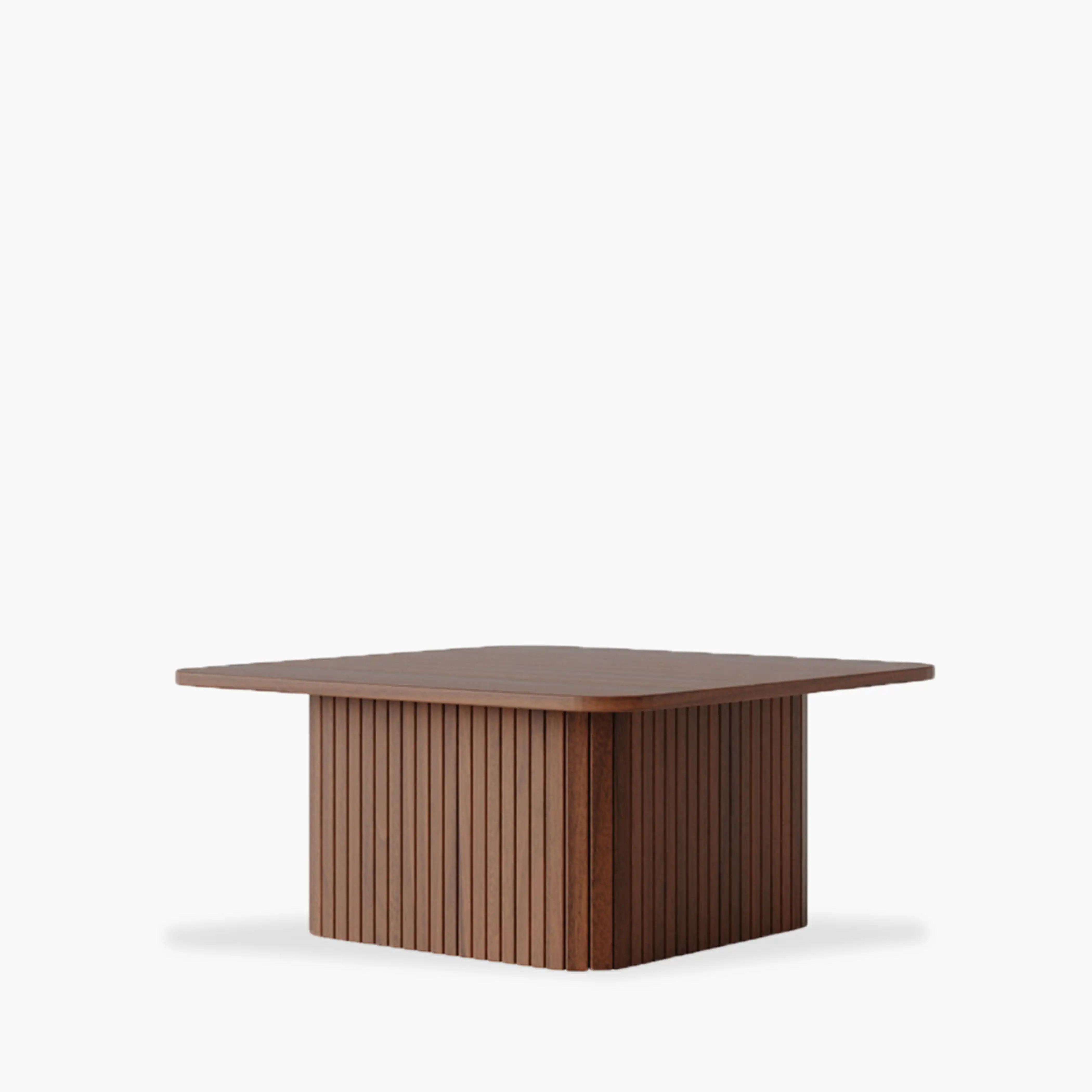 Emery Set of 2 Square Wooden Coffee Tables | Walnut - Image 5