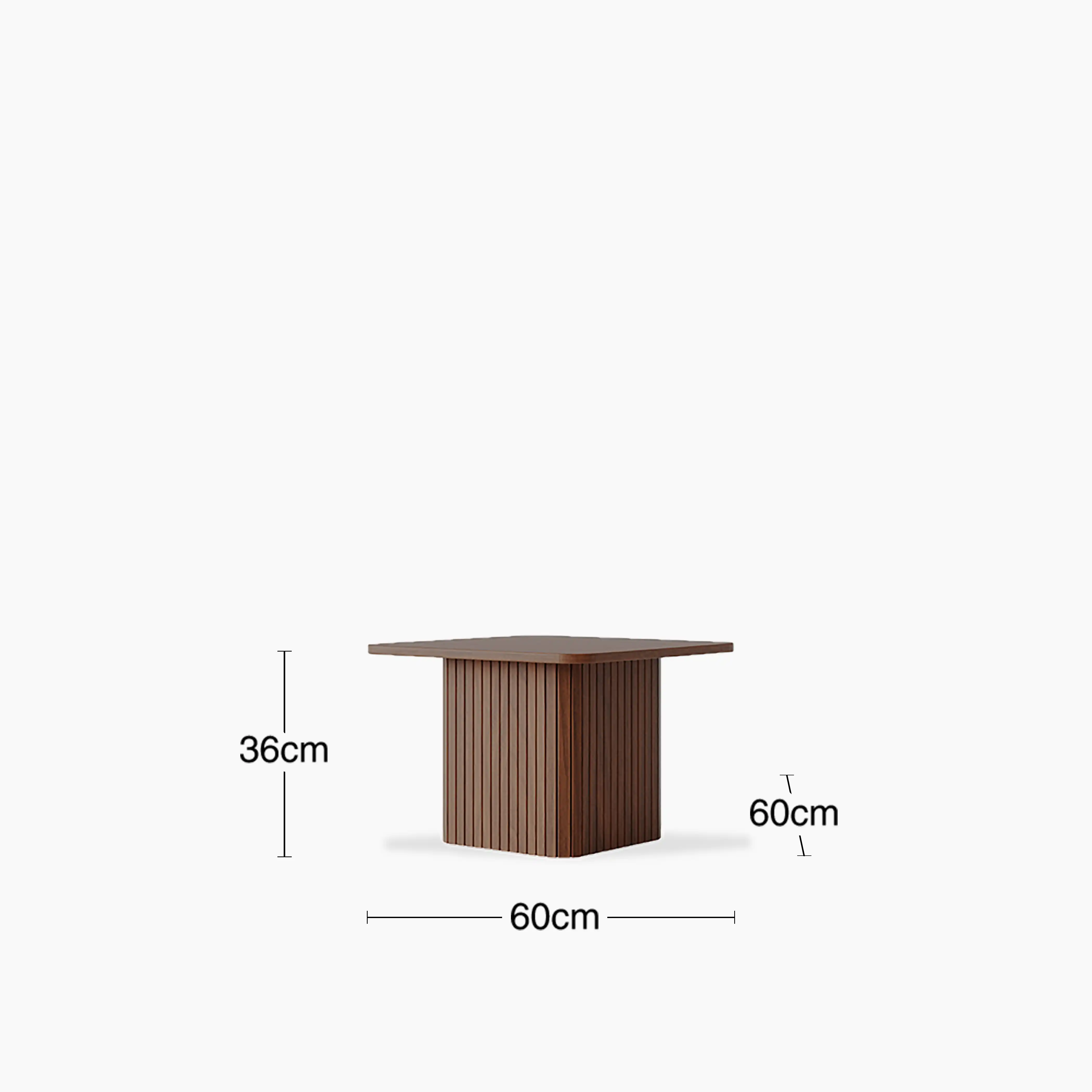 Emery Set of 2 Square Wooden Coffee Tables | Walnut - Image 6