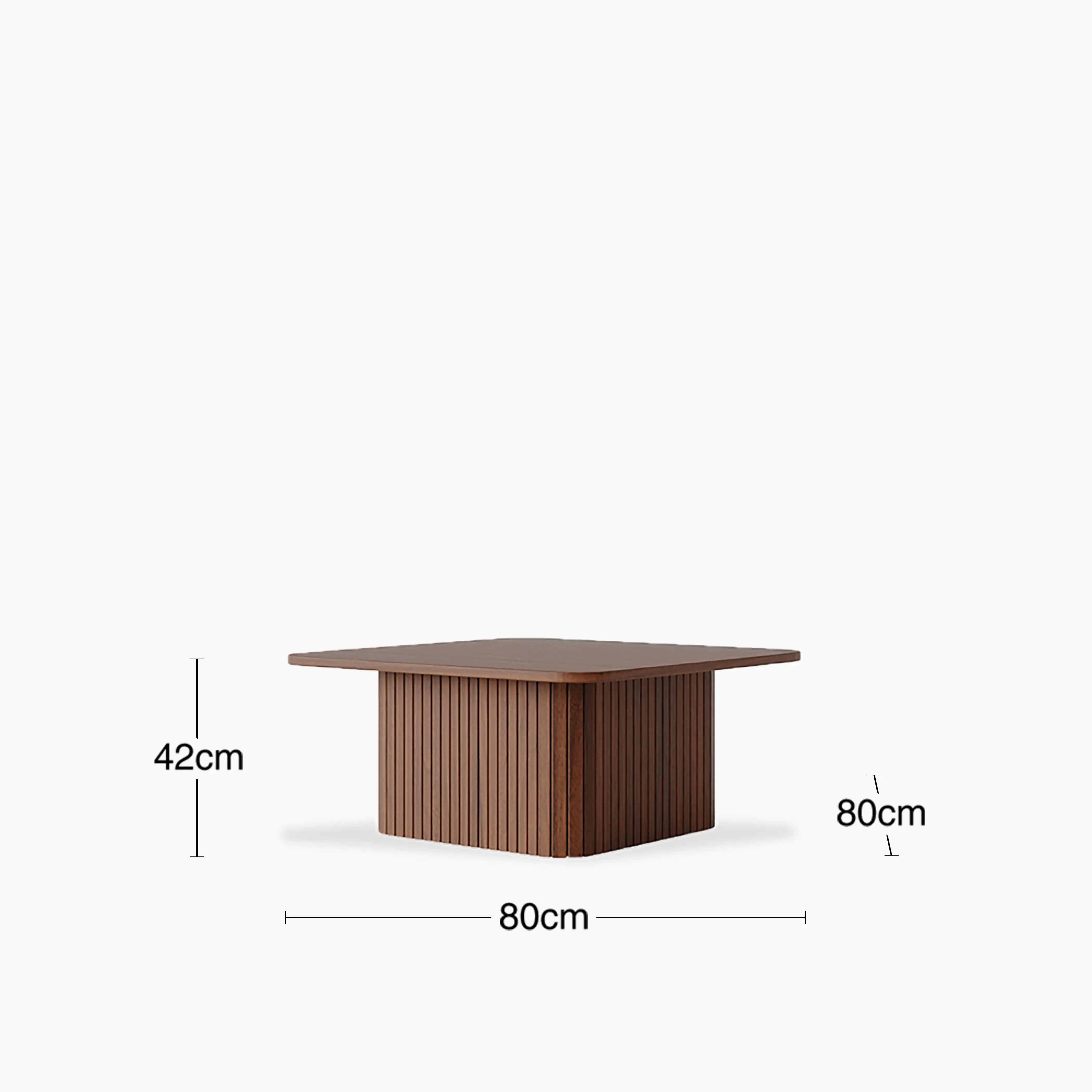 Emery Set of 2 Square Wooden Coffee Tables | Walnut - Image 7