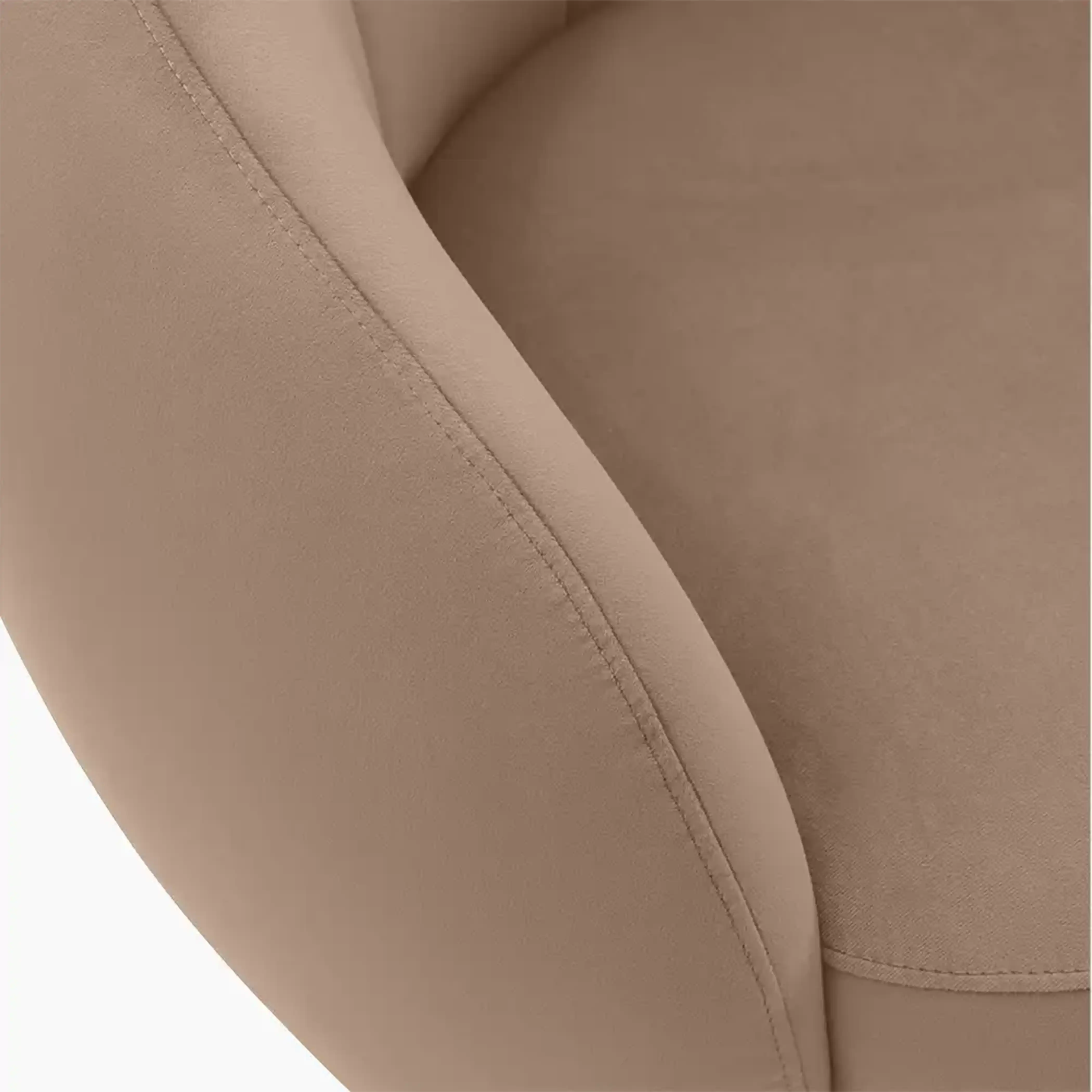 Emile Swivel Armchair | Taupe Sustainable Velvet & Walnut & Walnut - Image 8