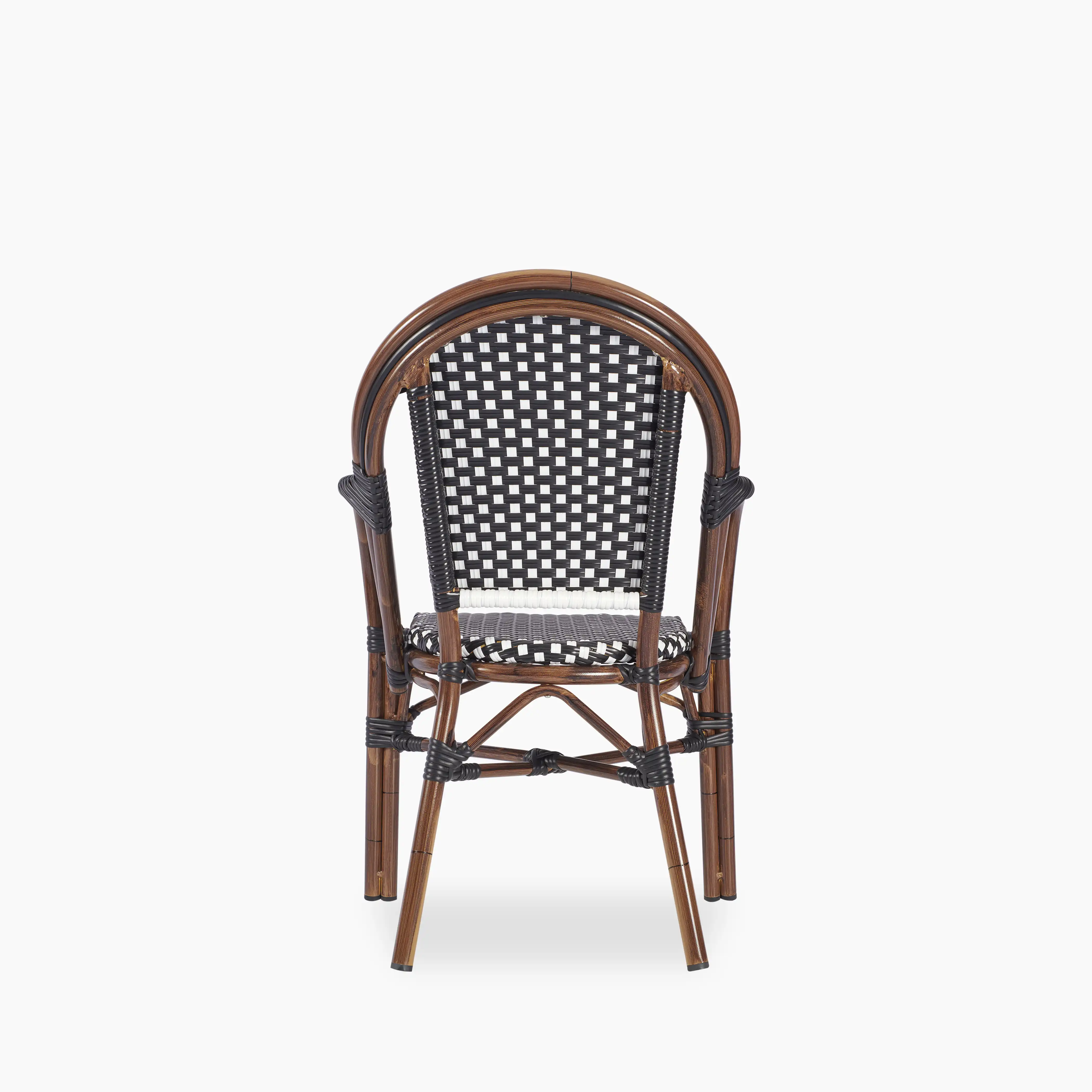 Emilia Carver Dining Chair | Black & White - Image 3