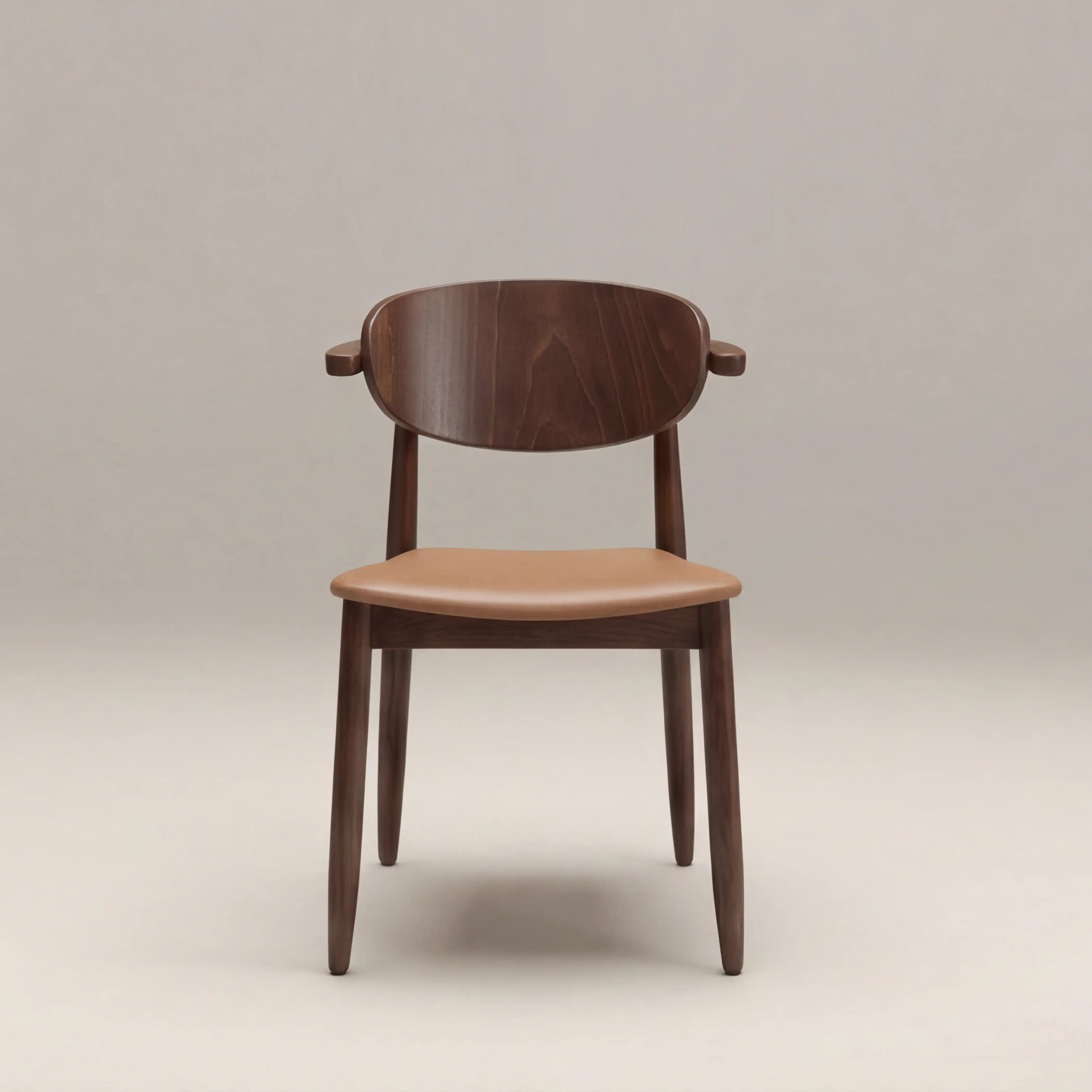 Emrik Stackable Wooden Carver Dining Chair | Upholstered Seat & Wide Backrest - Image 2
