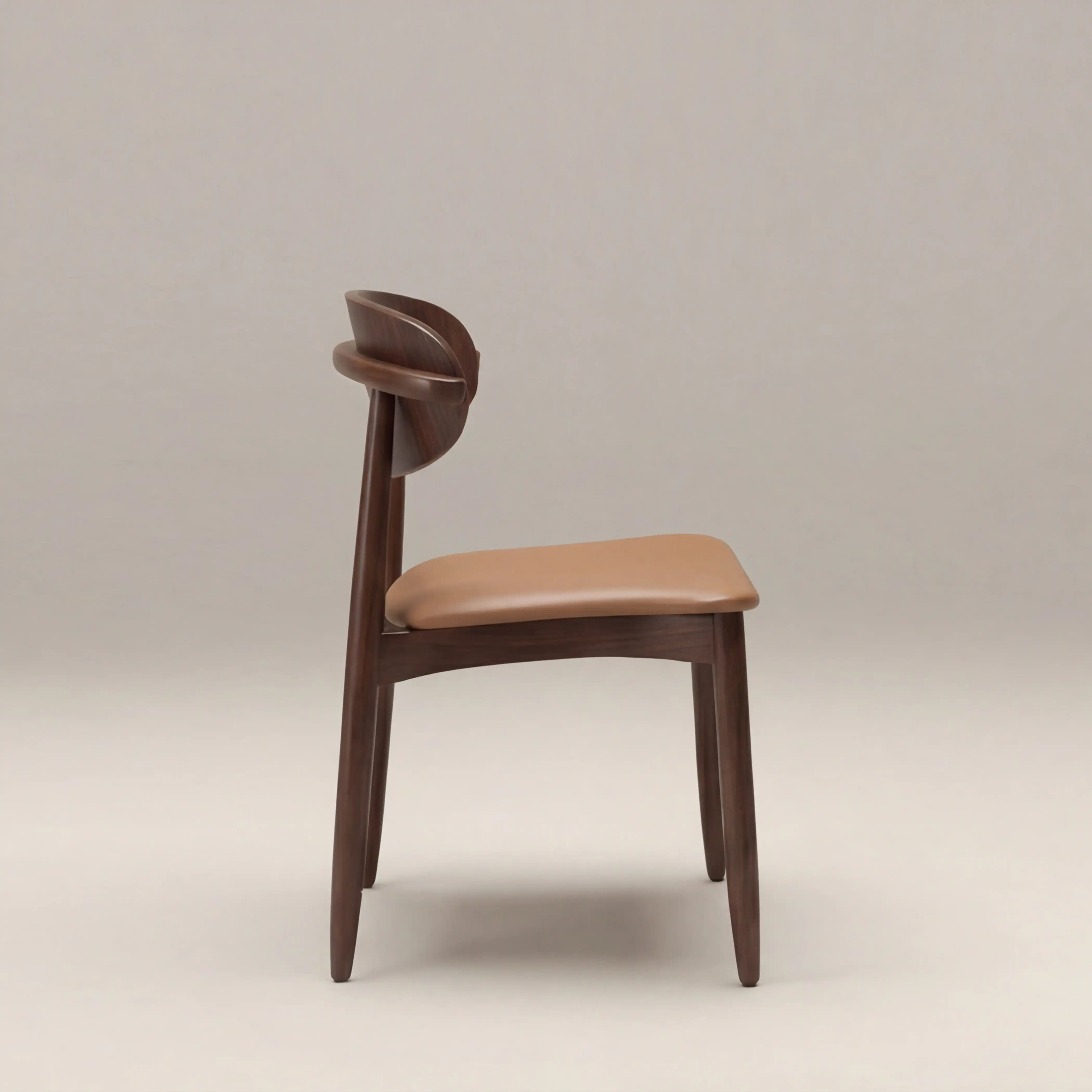 Emrik Stackable Wooden Carver Dining Chair | Upholstered Seat & Wide Backrest - Image 3