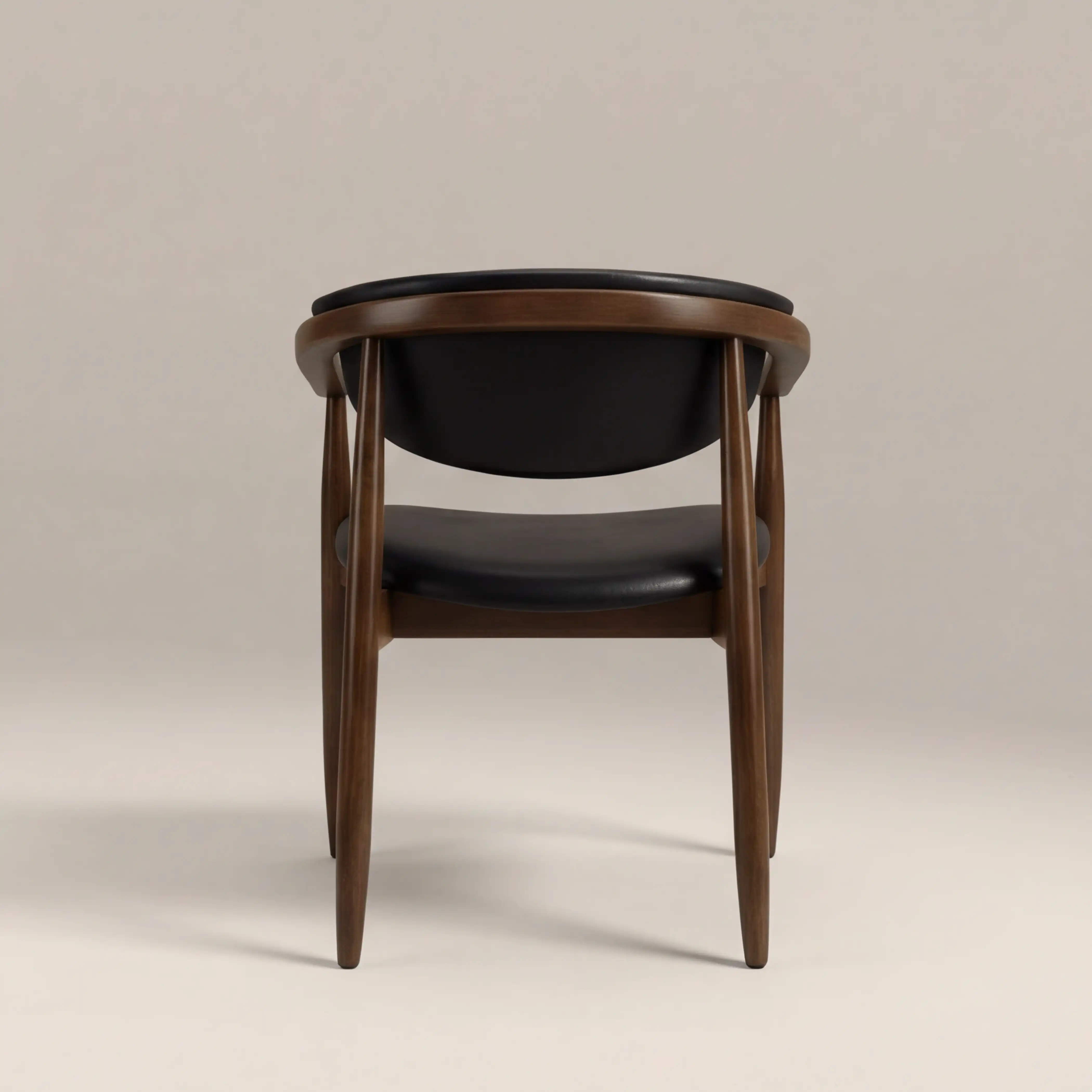 Emrik Wooden Carver Dining Chair | Upholstered Seat & Upholstered Backrest - Image 4