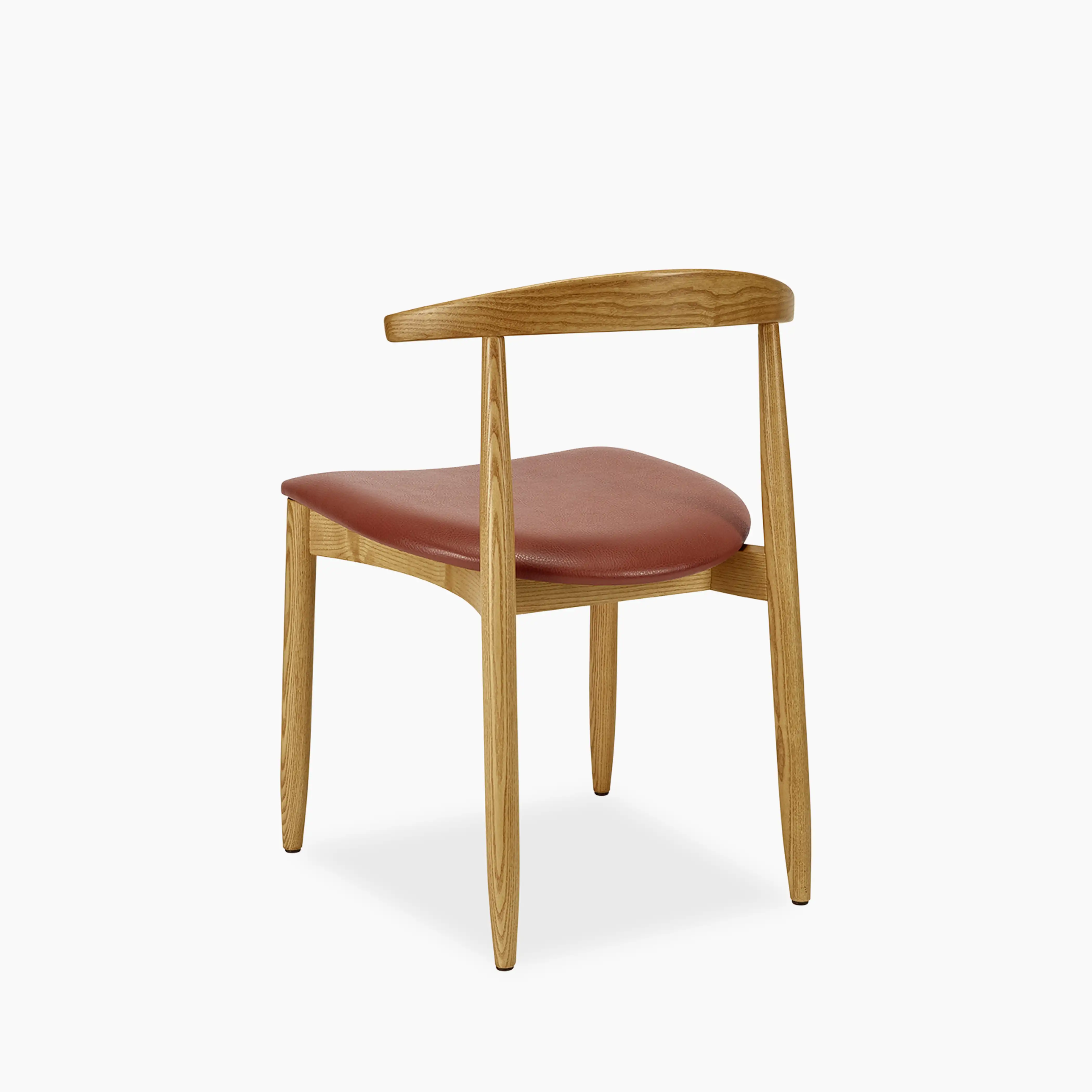Emrik Wooden Dining Chair | Upholstered Seat - Image 2