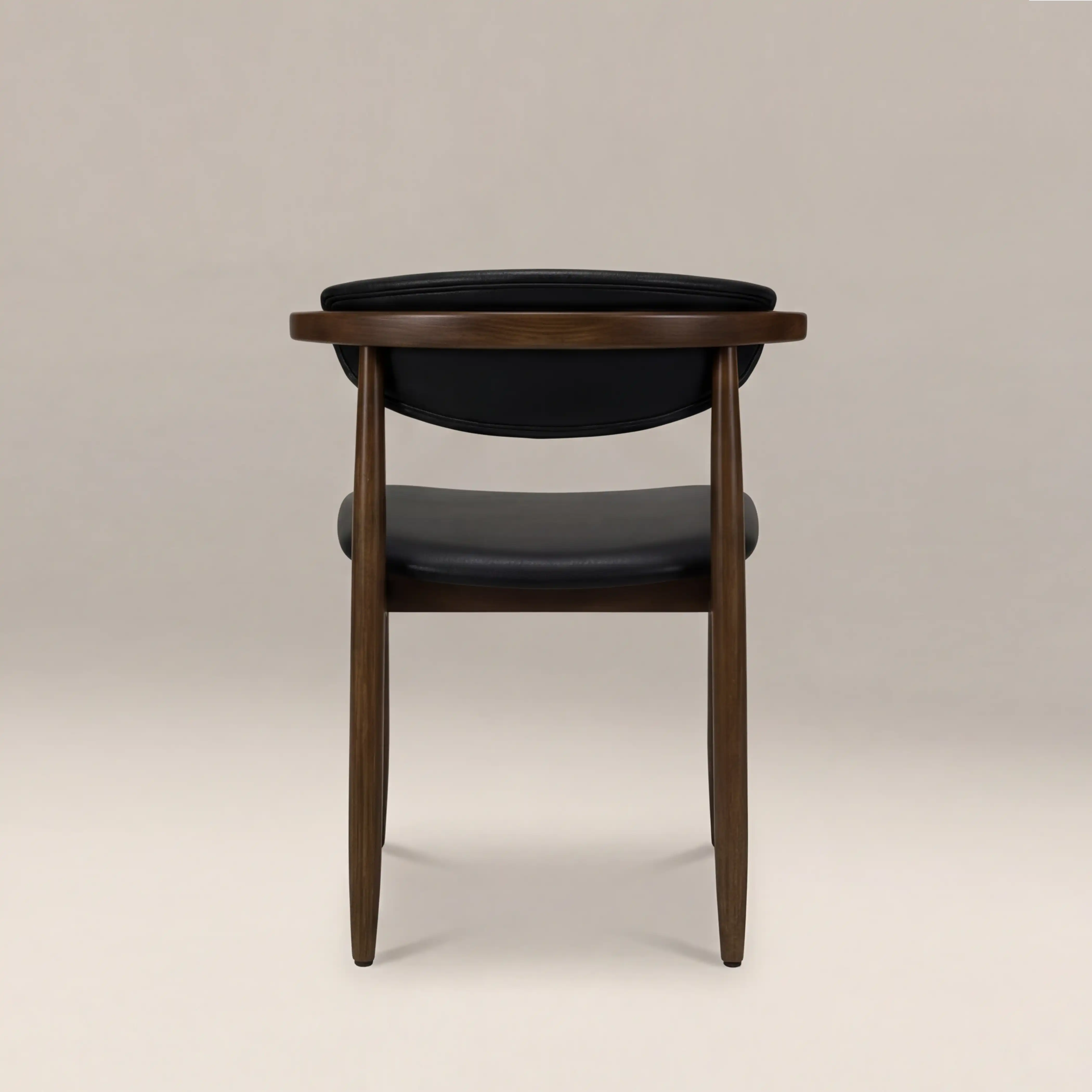Emrik Wooden Dining Chair | Upholstered Seat & Upholstered Backrest - Image 4