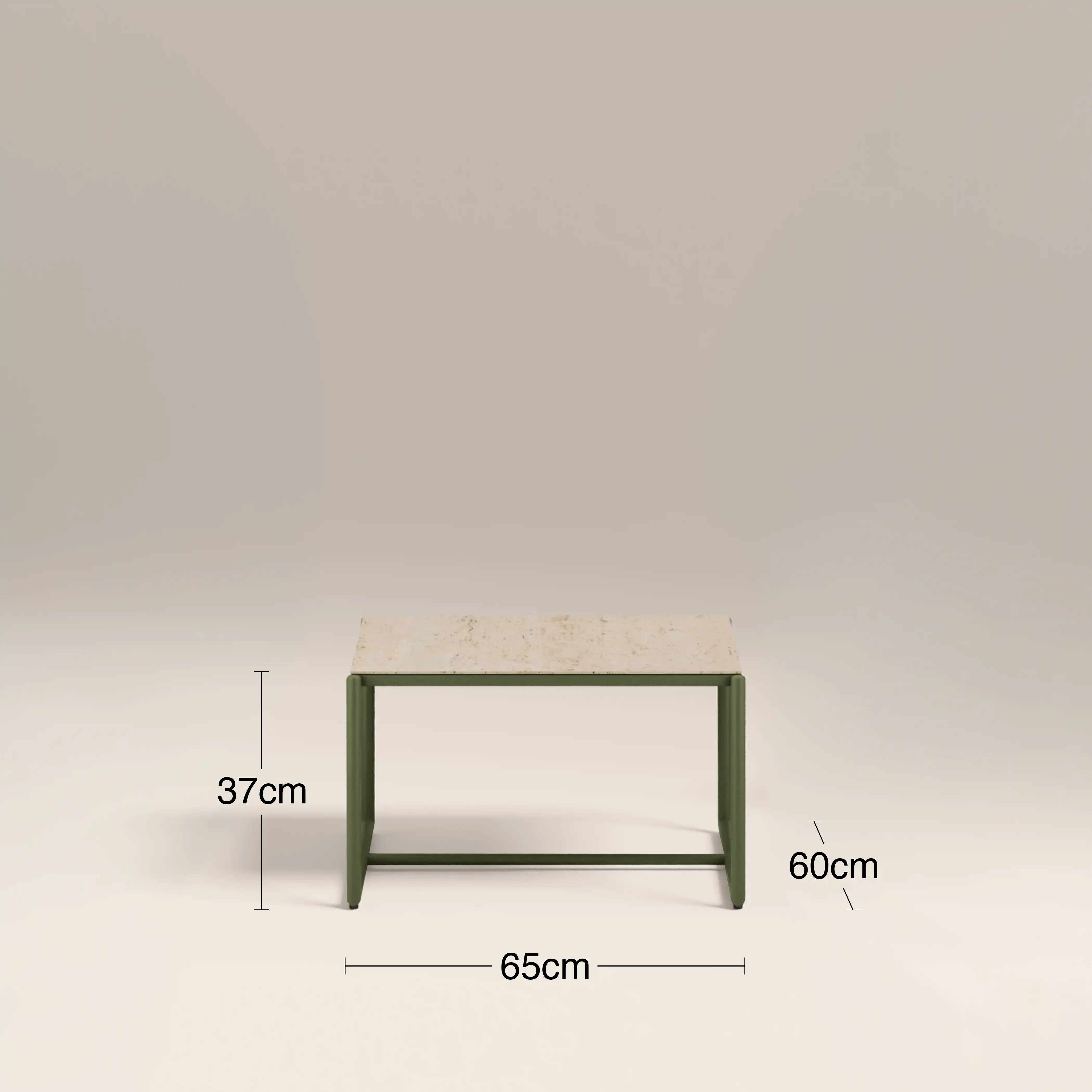 Enzo Garden Bistro Lounge Set | Natural  & Moss Green - Image 7