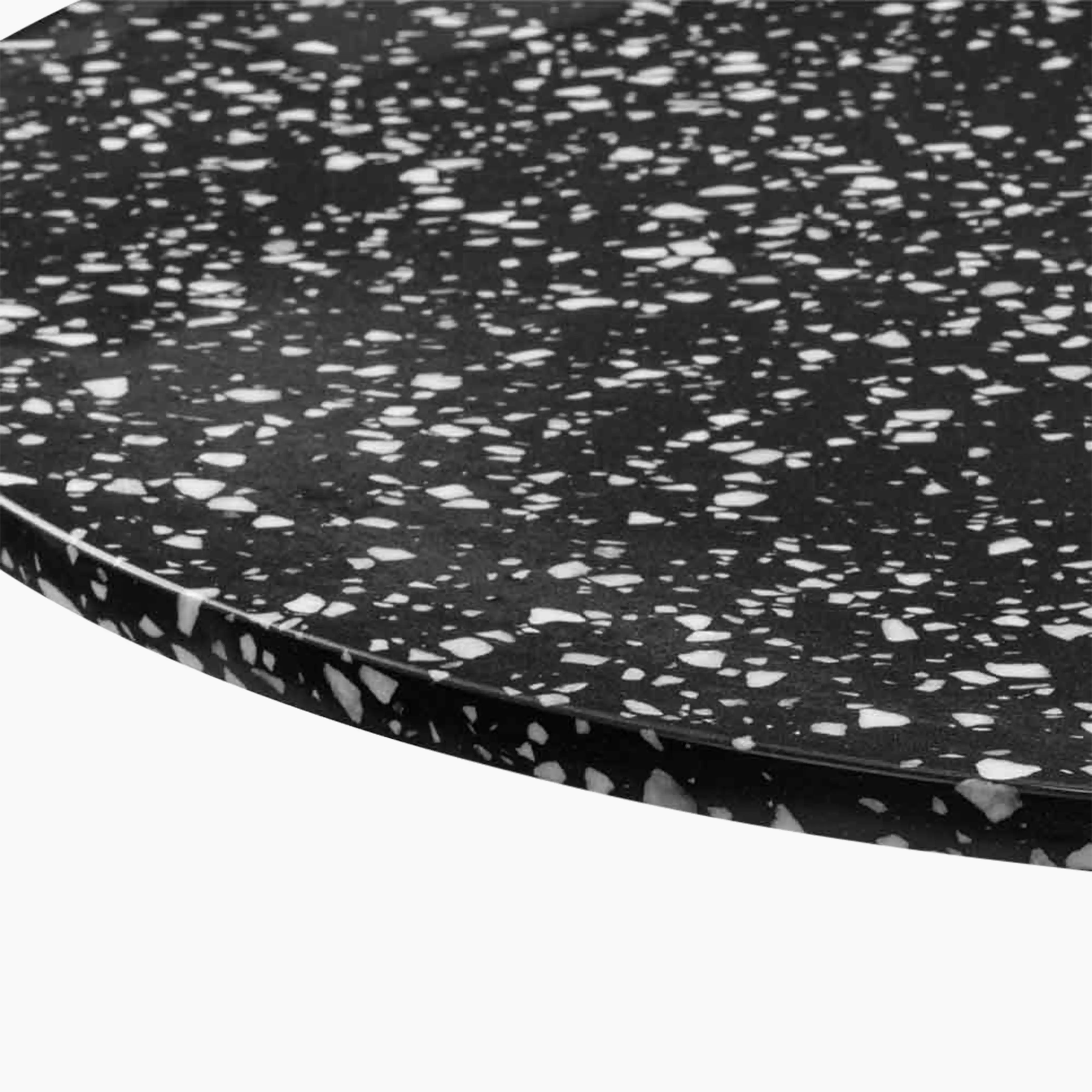 Farrow Round Table Top | Black Terrazzo - Image 3
