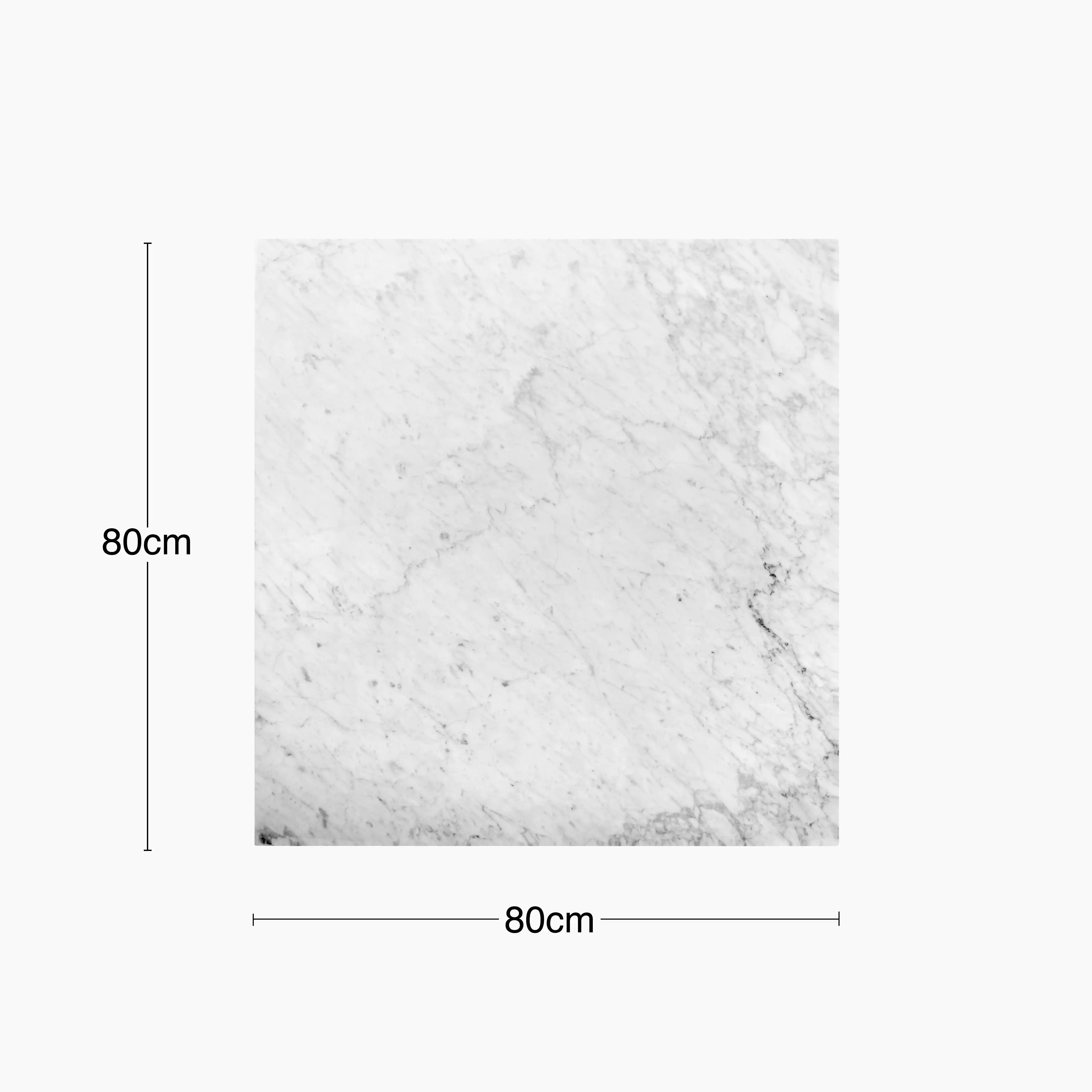 Farrow Square Table Top | White Marble - Image 3