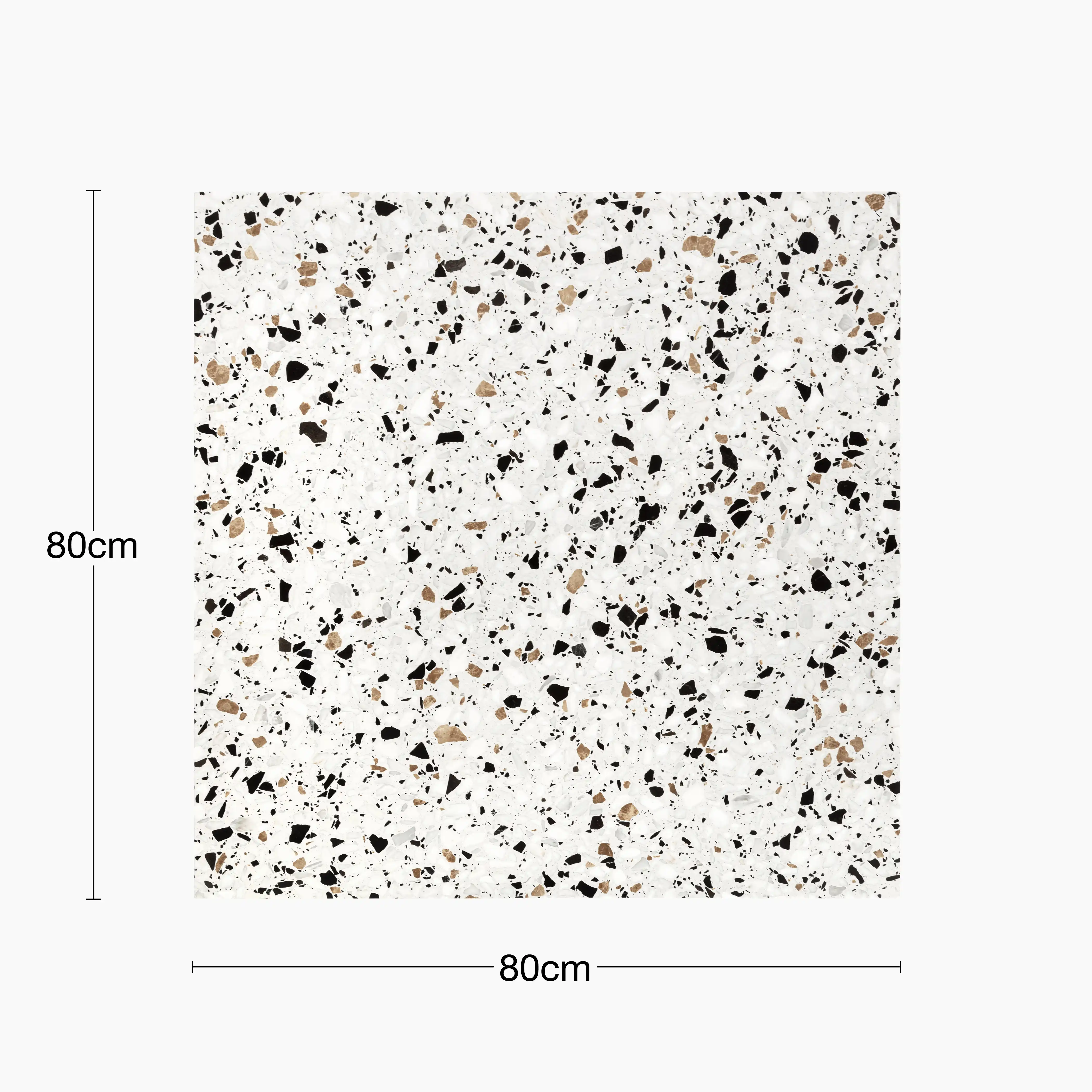 Farrow Square Table Top | White Terrazzo - Image 3