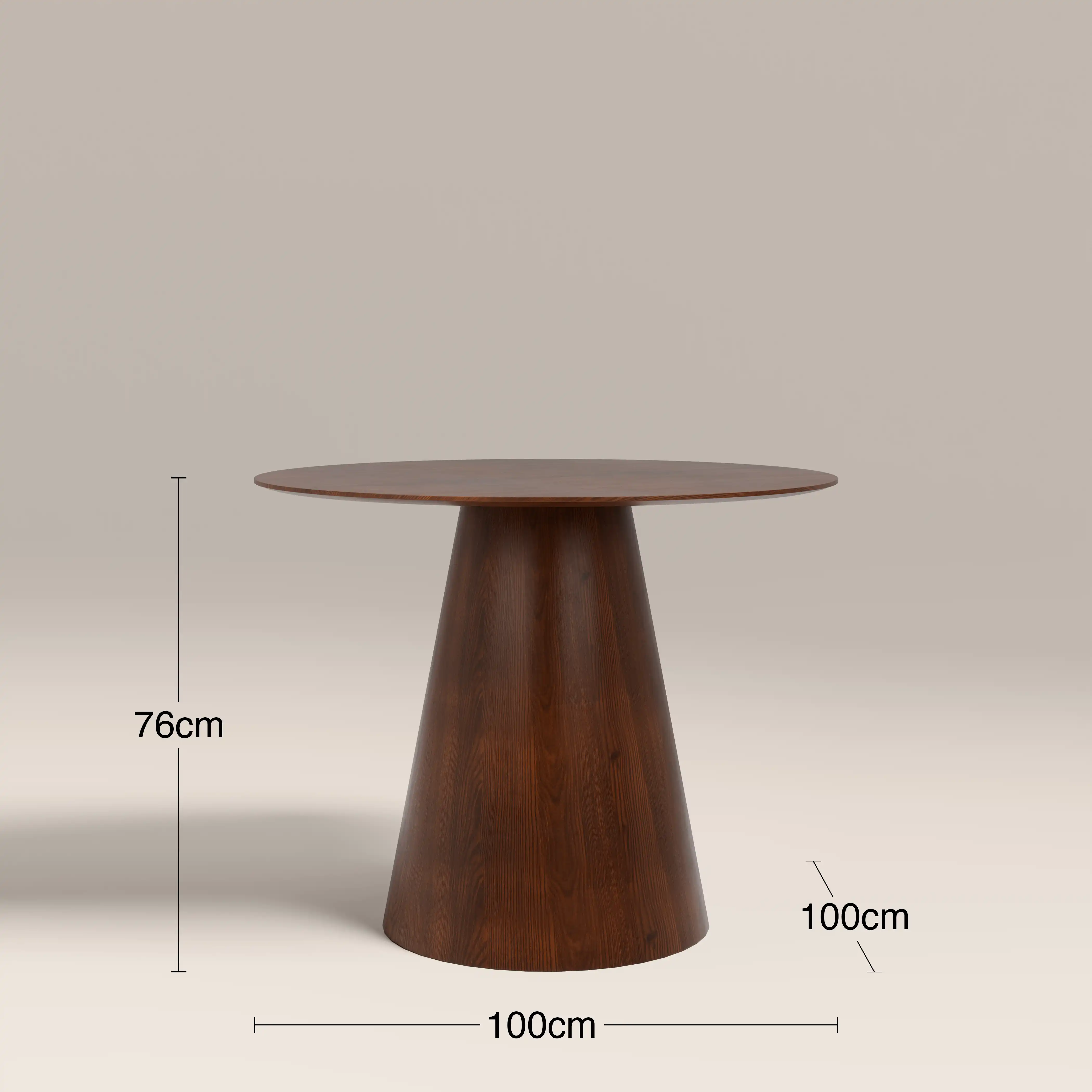 Finnley & Arbor 4 Seat Dining Set | Walnut & Olive Green Sustainable Velvet - Image 3