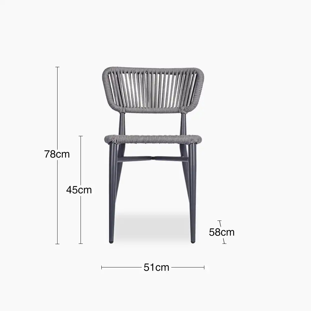 Galdwell Dining Chair | Grey - Image 5
