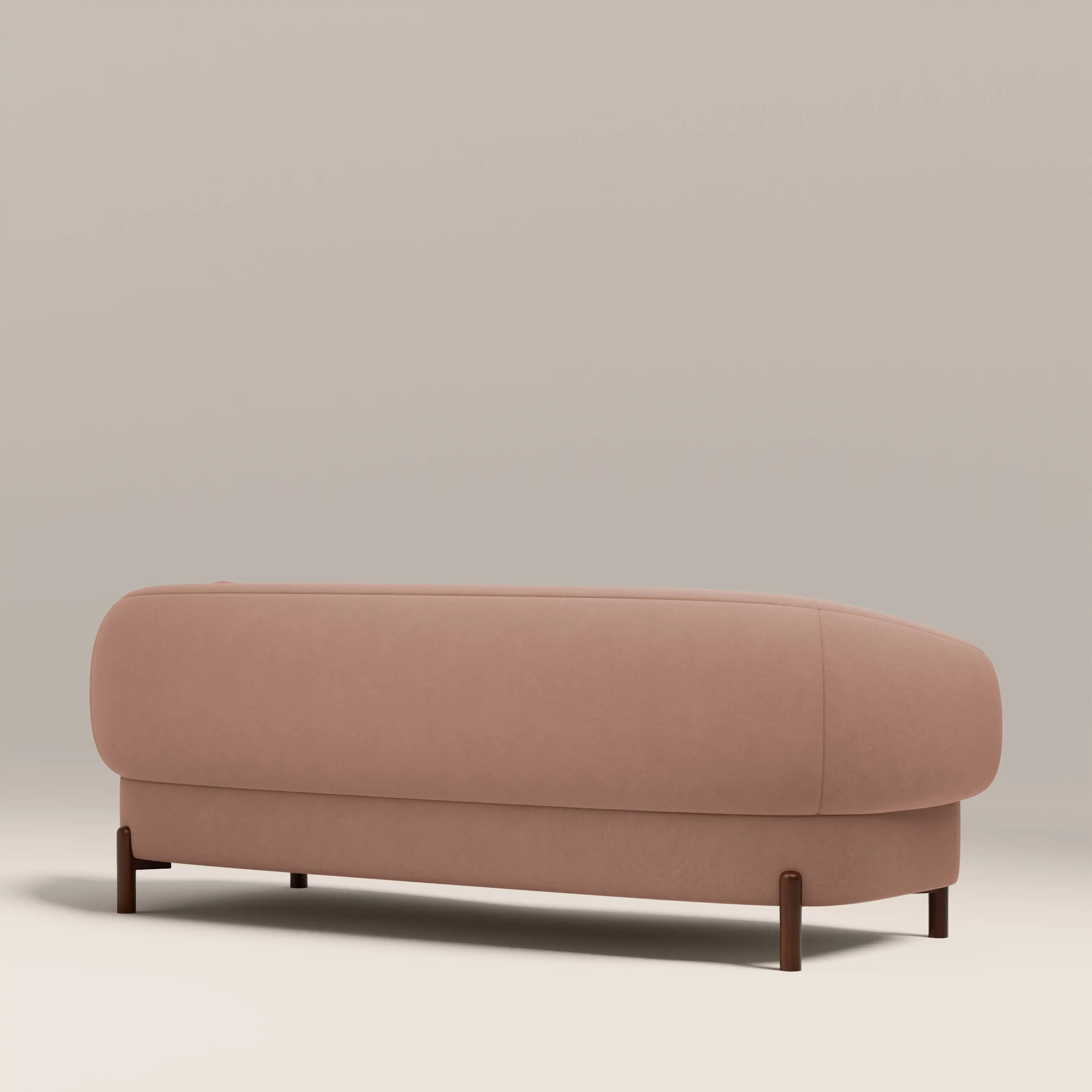 Hallfield 3 Seater Sofa | Blush Pink Sustainable Velvet - Image 6