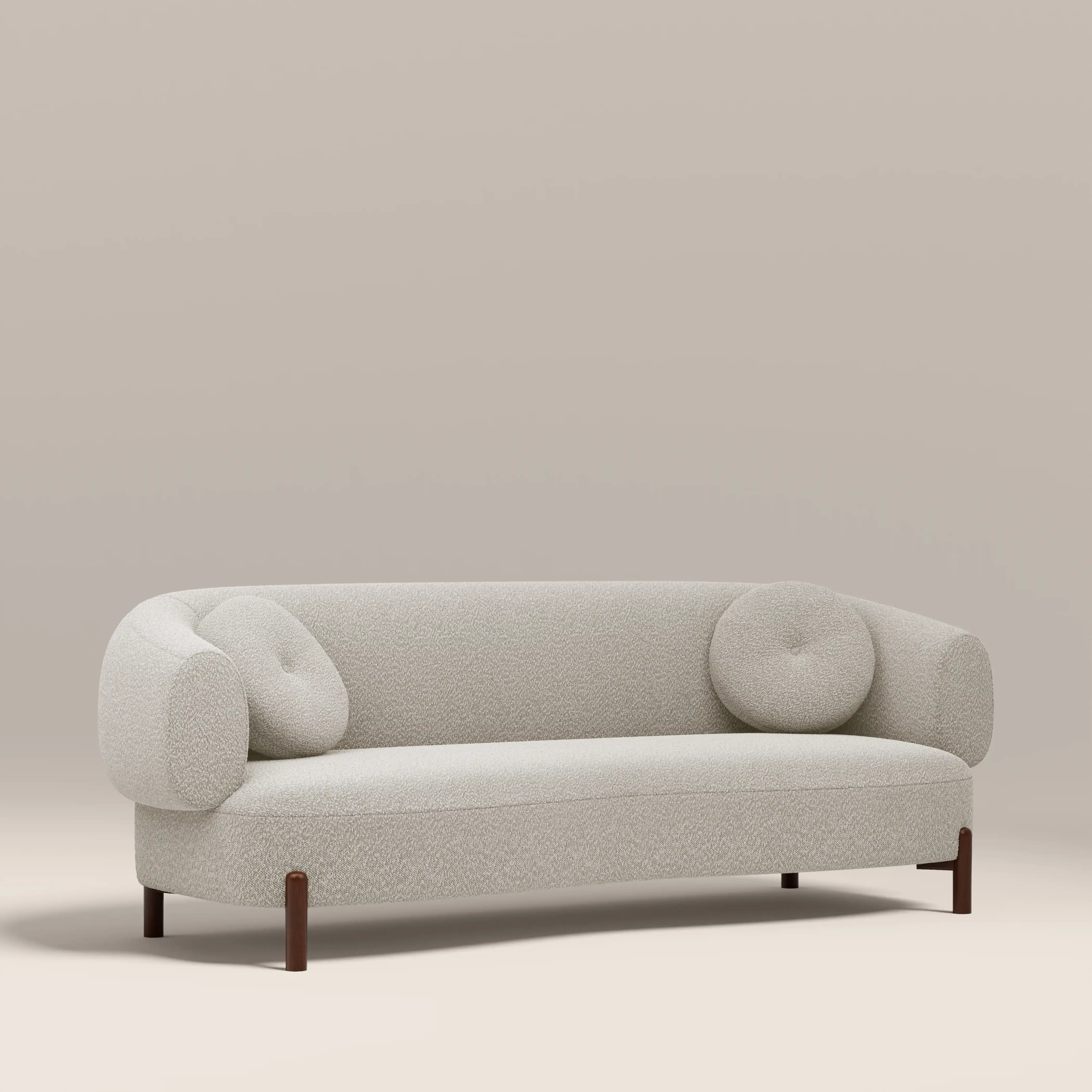 Hallfield 3 Seater Sofa | Speckled Stone Sustainable Boucle - Image 4