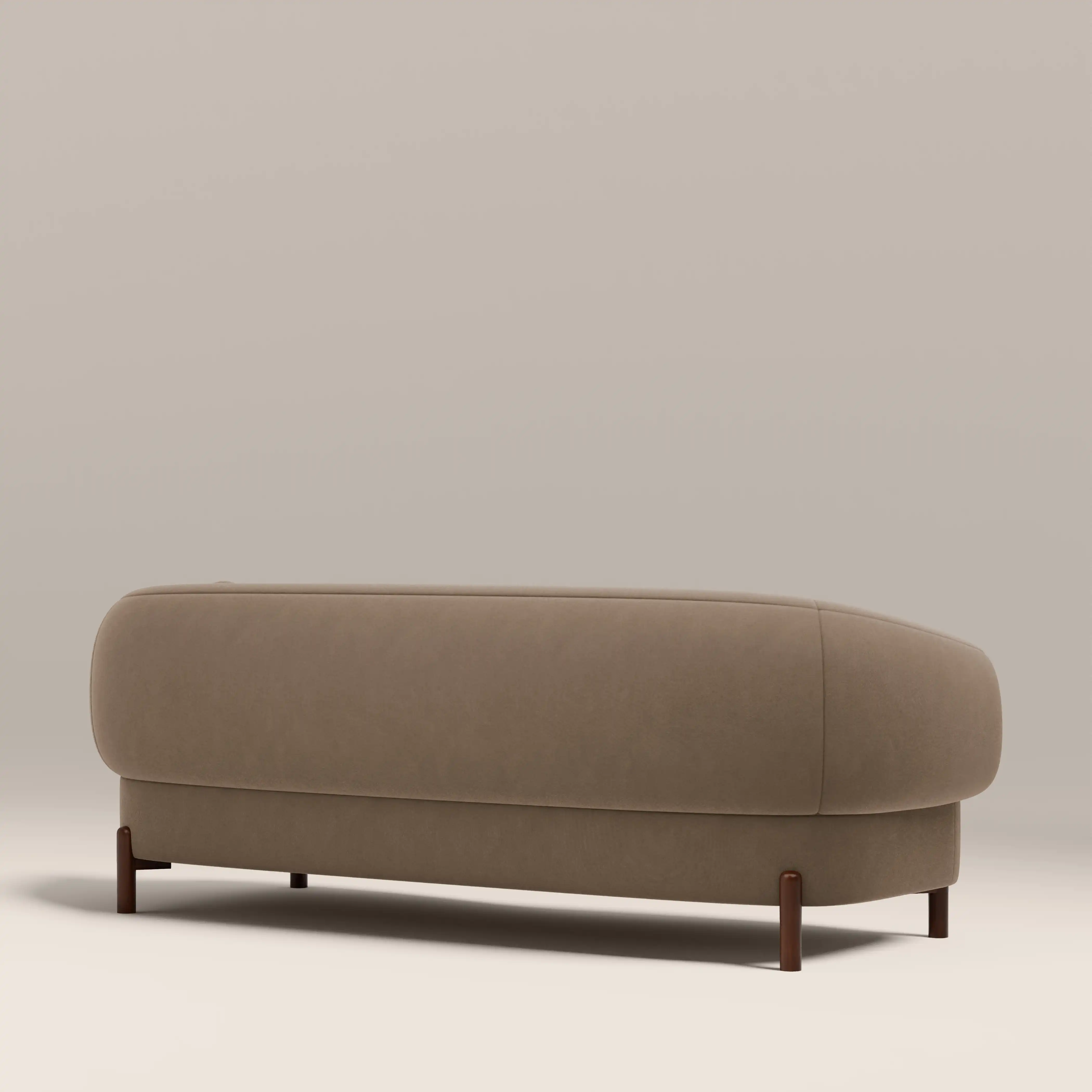 Hallfield 3 Seater Sofa | Truffle Brown Sustainable Mohair Velvet - Image 5