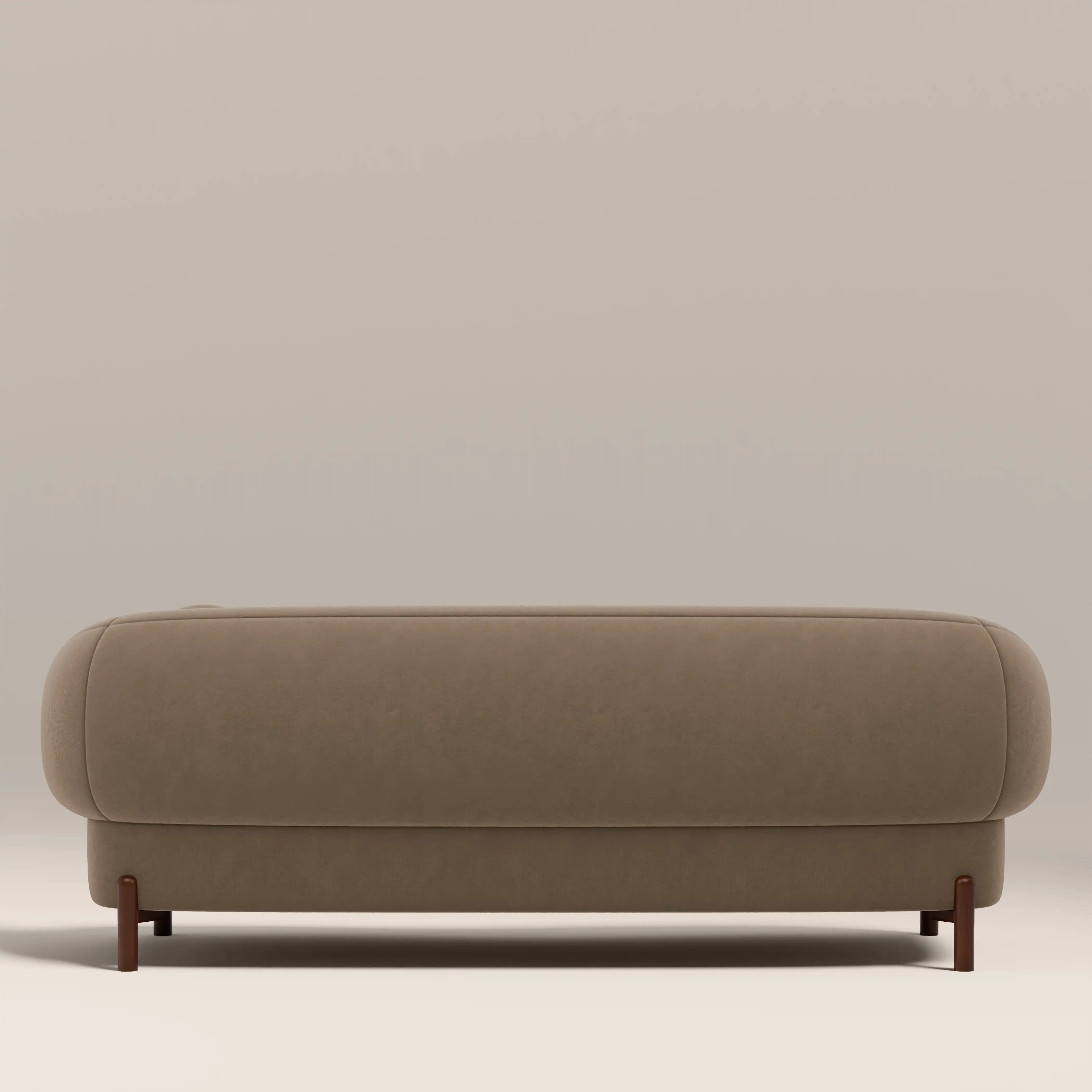 Hallfield 3 Seater Sofa | Truffle Brown Sustainable Mohair Velvet - Image 6