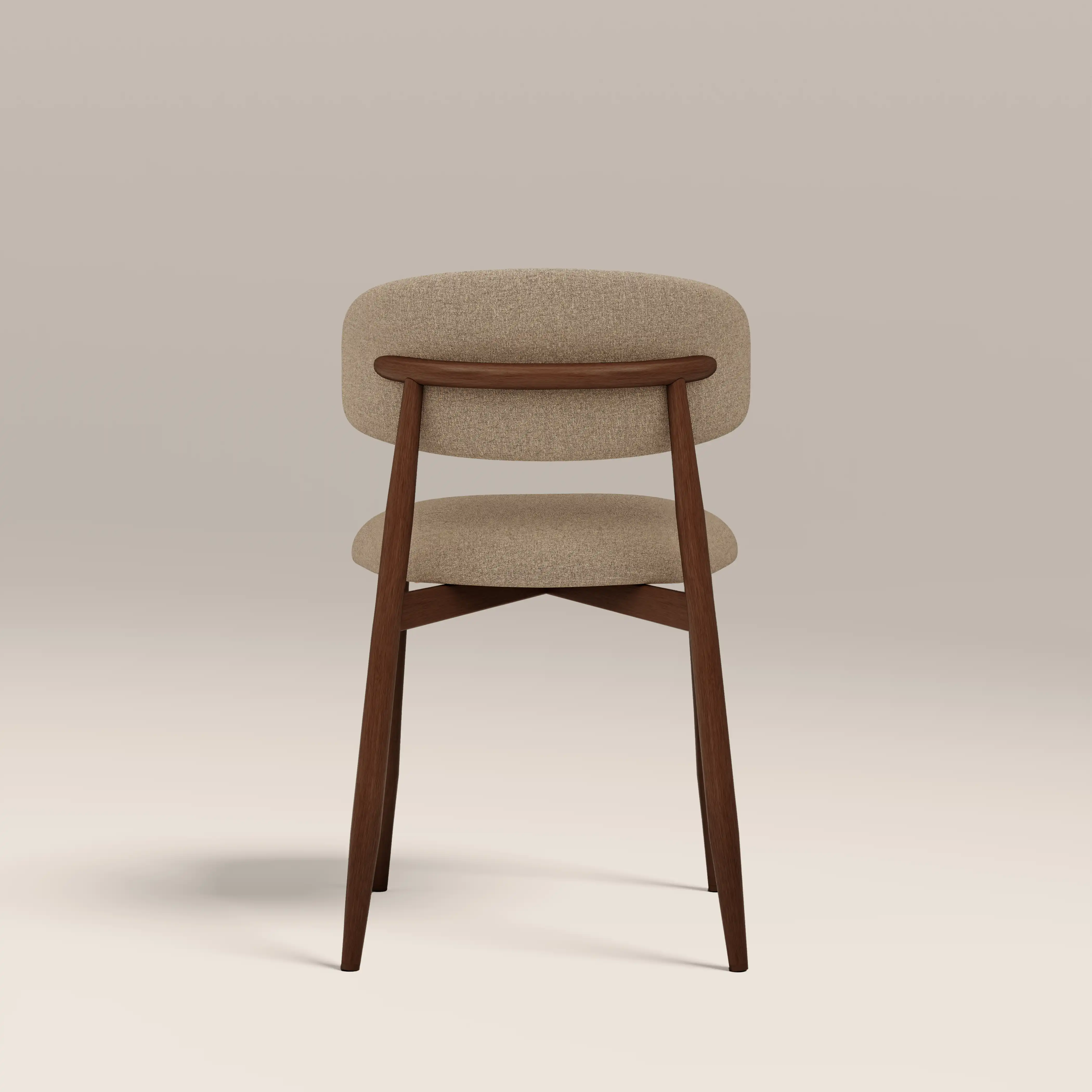 Halston Dining Chair | Latte Sustainable Fabric & Walnut - Image 7