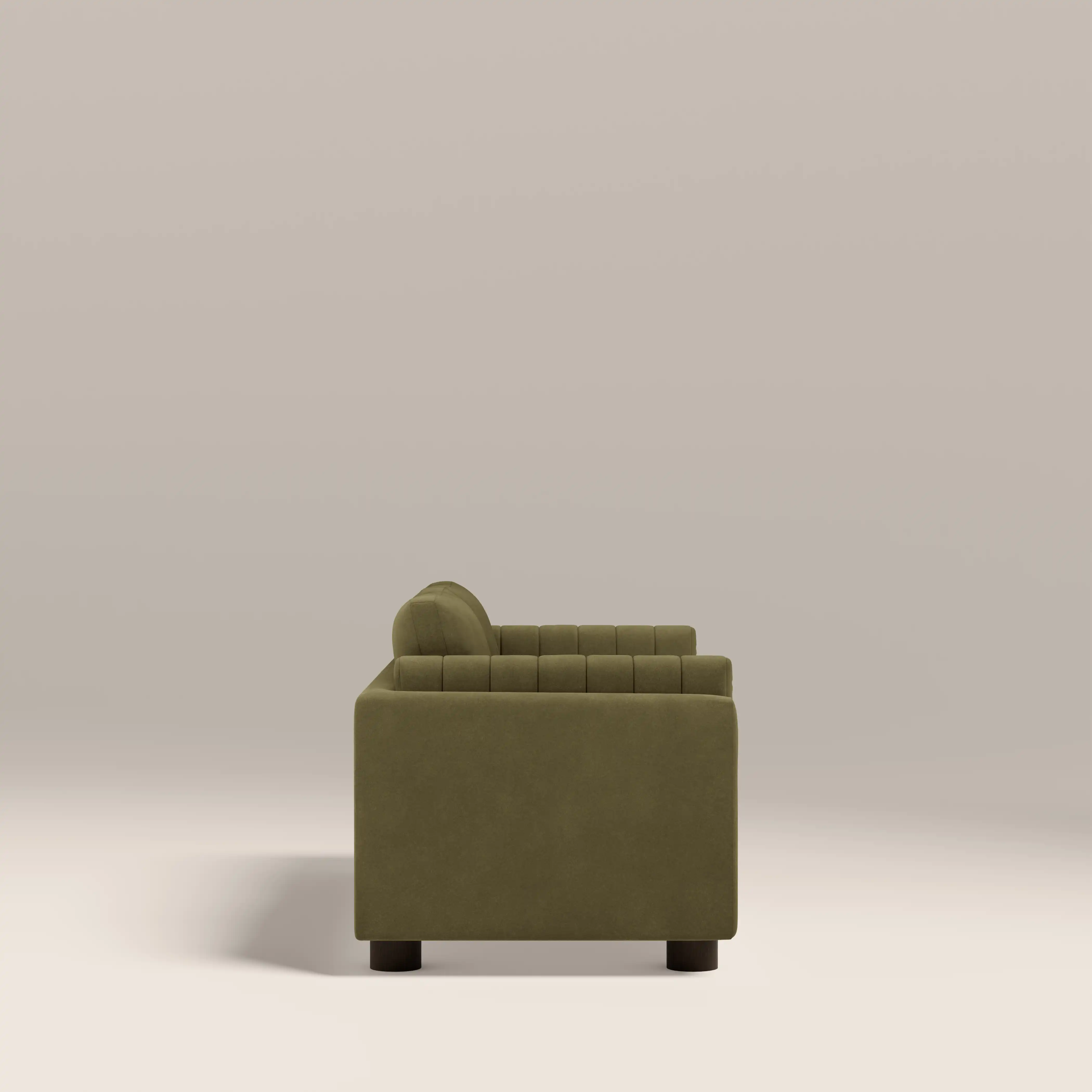 Halton 2 Seater Sofa | Moss Green Sustainable Mohair Velvet - Image 5