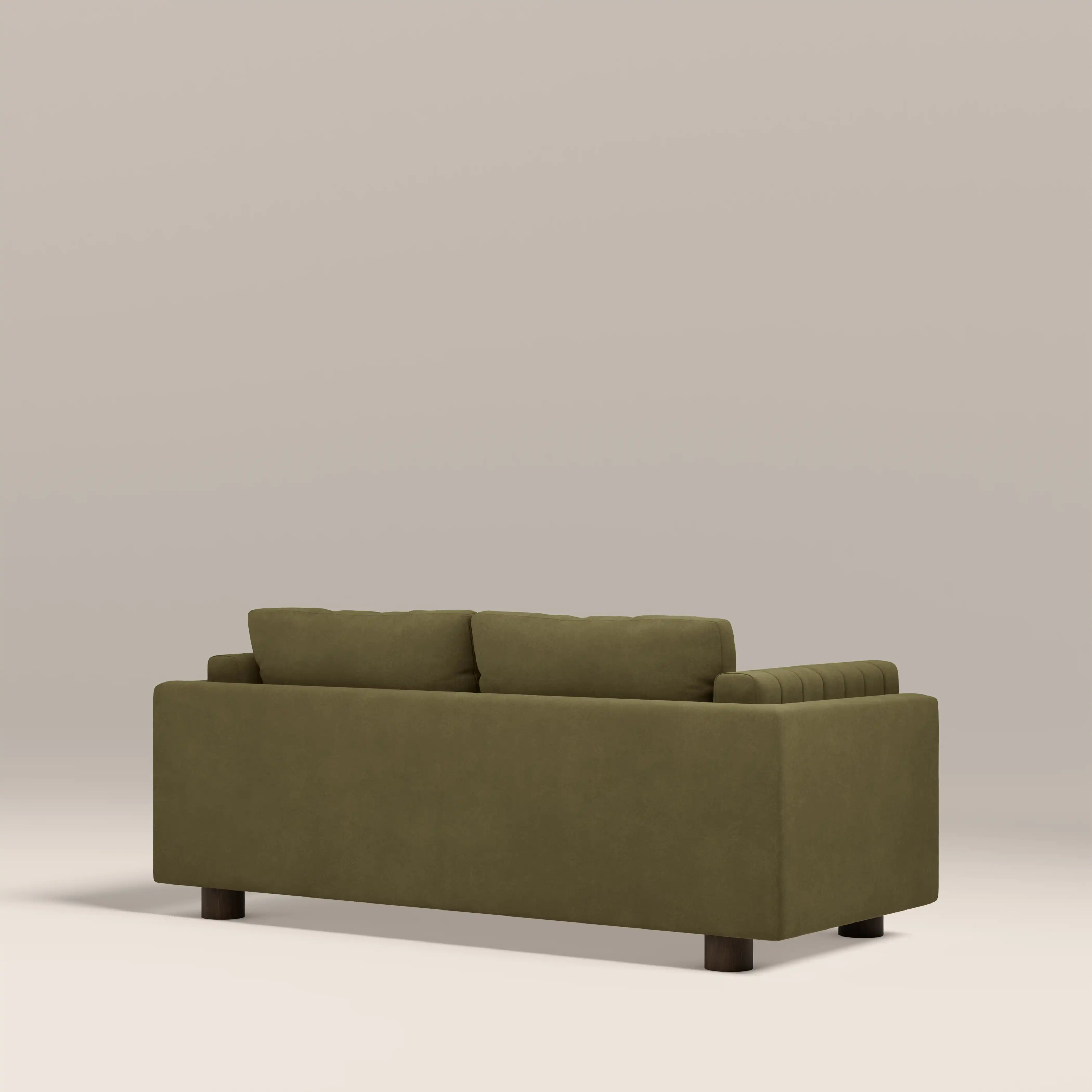 Halton 2 Seater Sofa | Moss Green Sustainable Mohair Velvet - Image 6