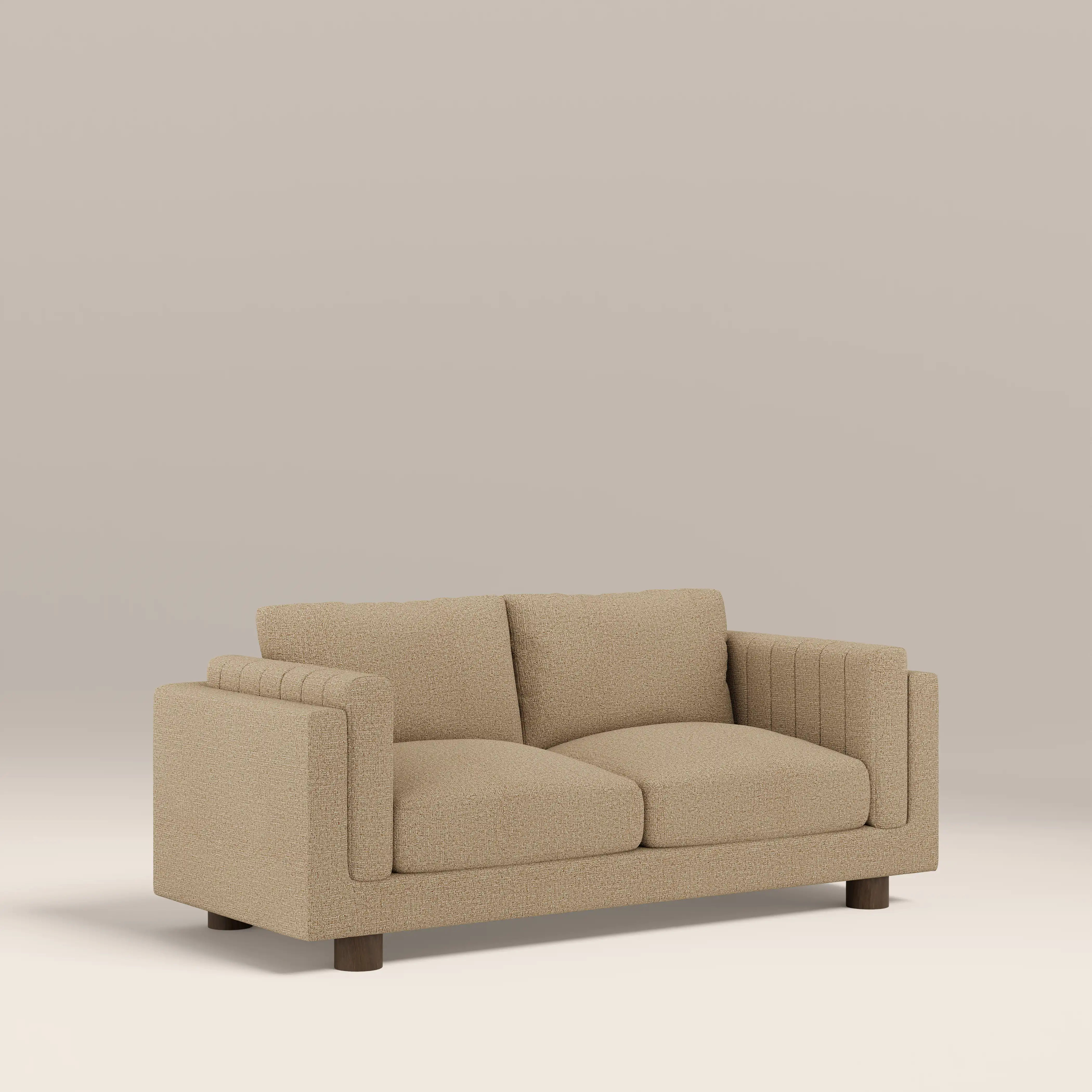 Halton 2 Seater Sofa | Speckled Latte Boucle - Image 3