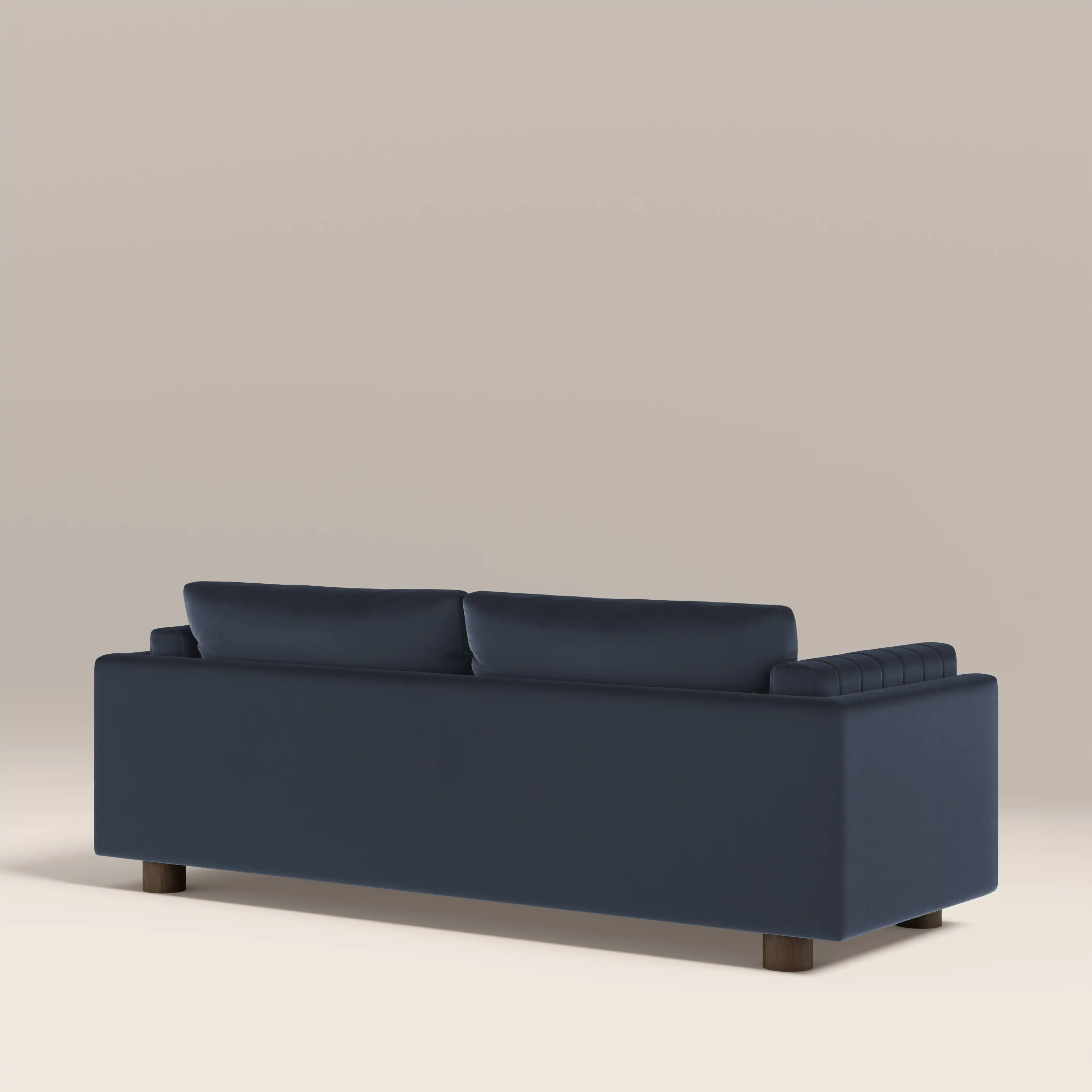Halton 3 Seater Sofa | Dark Blue Sustainable Velvet - Image 5