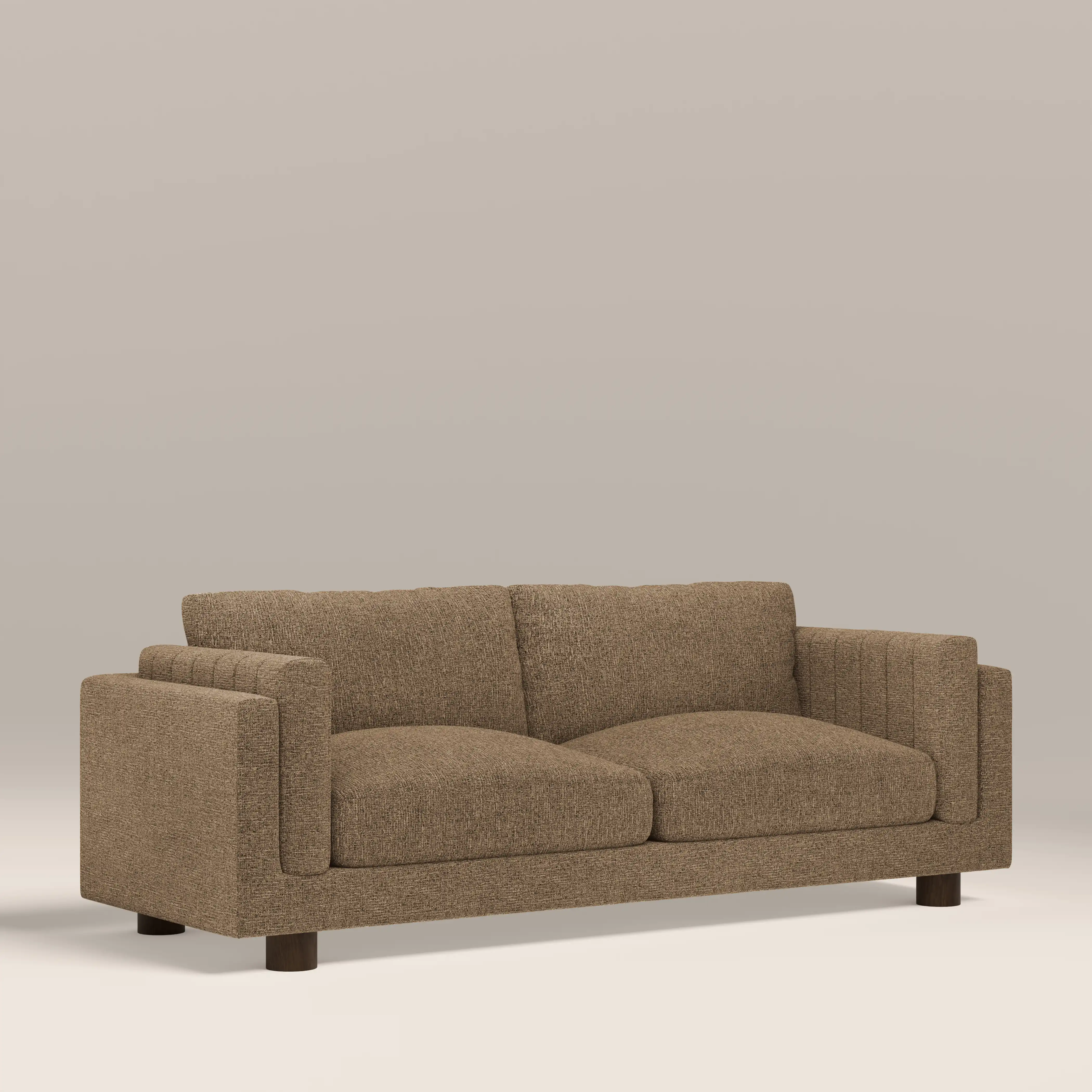 Halton 3 Seater Sofa | Speckled Cappuccino Boucle - Image 3