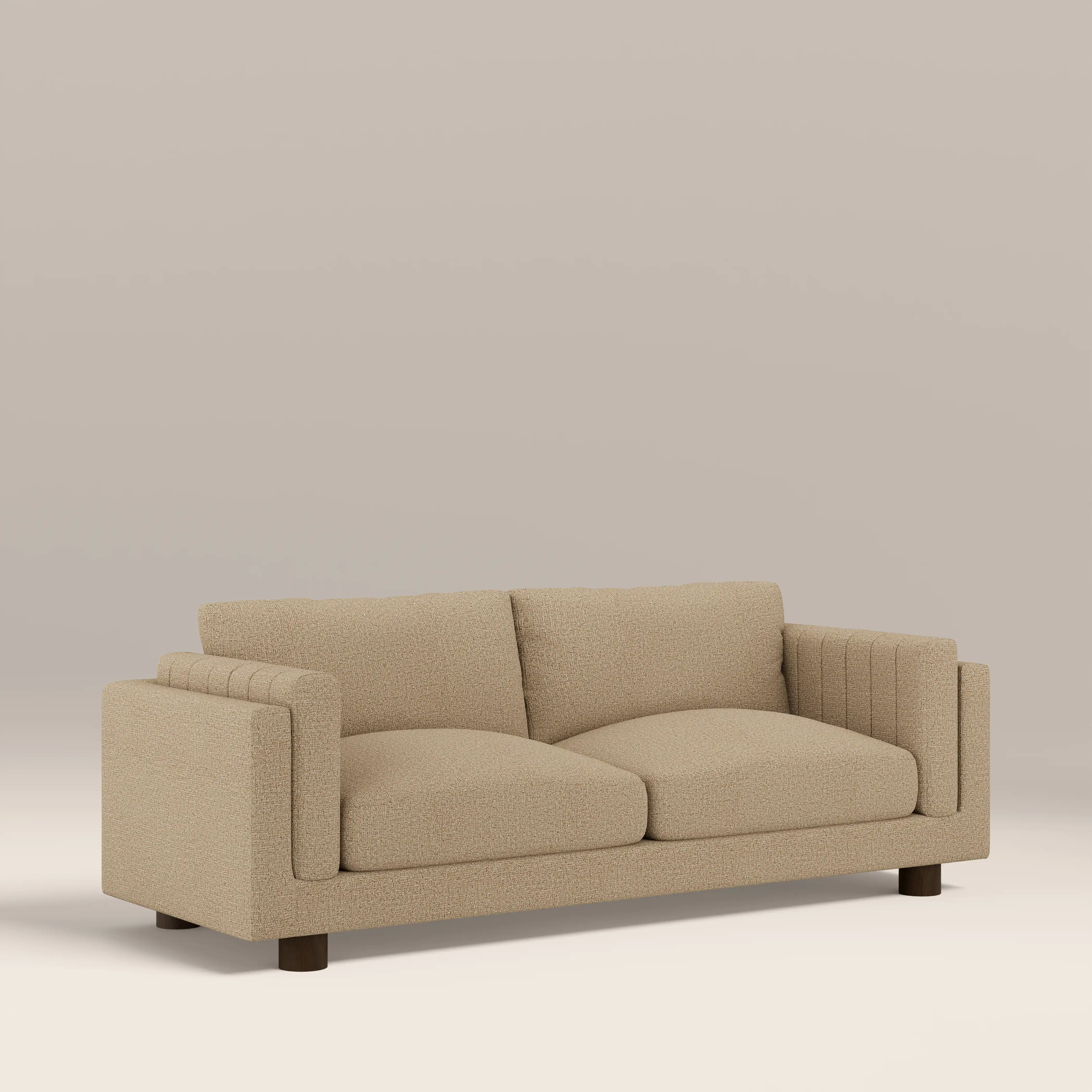 Halton 3 Seater Sofa | Speckled Latte Boucle - Image 2