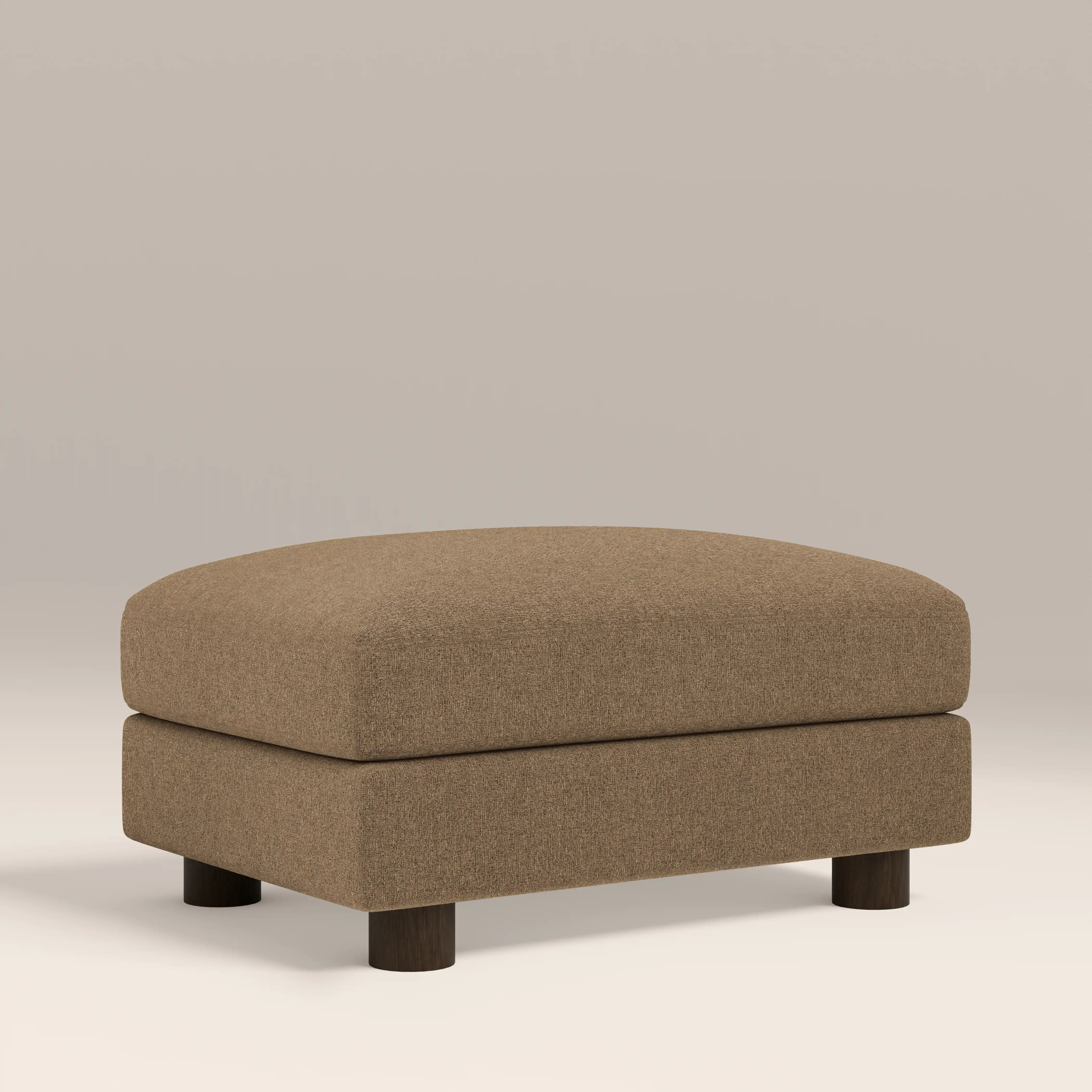 Halton Footstool | Speckled Cappuccino Boucle - Image 2