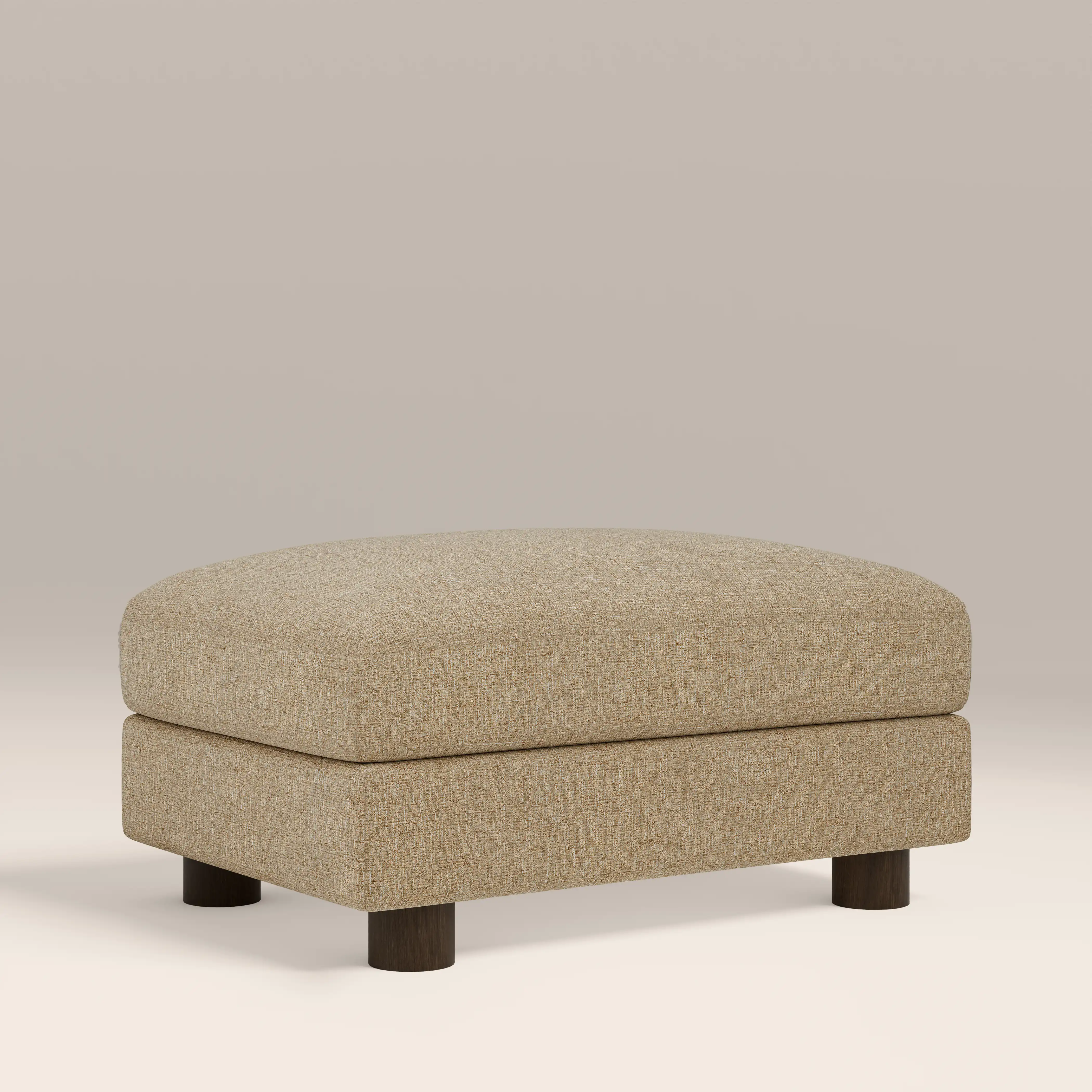 Halton Footstool | Speckled Latte Boucle - Image 2