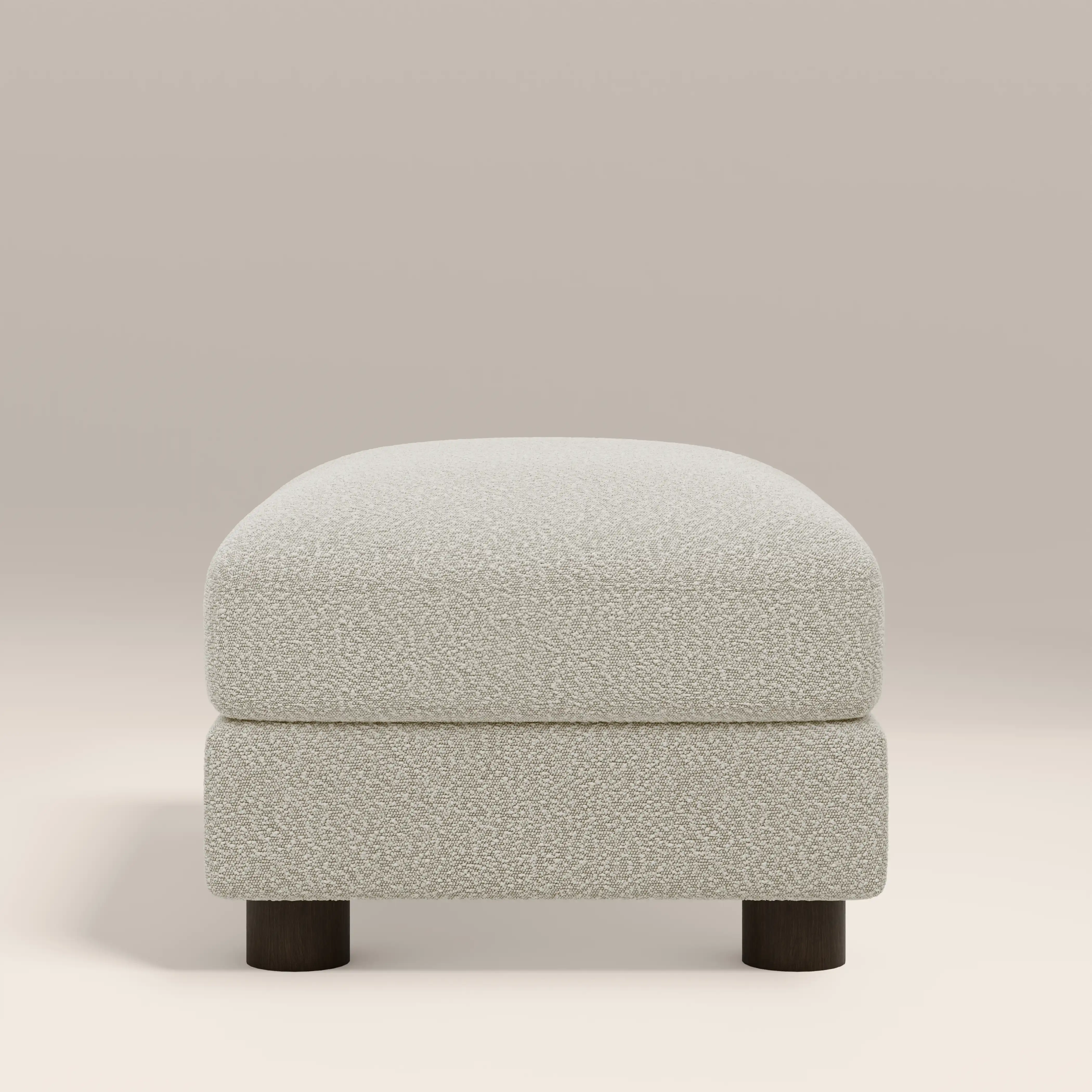 Halton Footstool | Speckled Stone Sustainable Boucle - Image 4