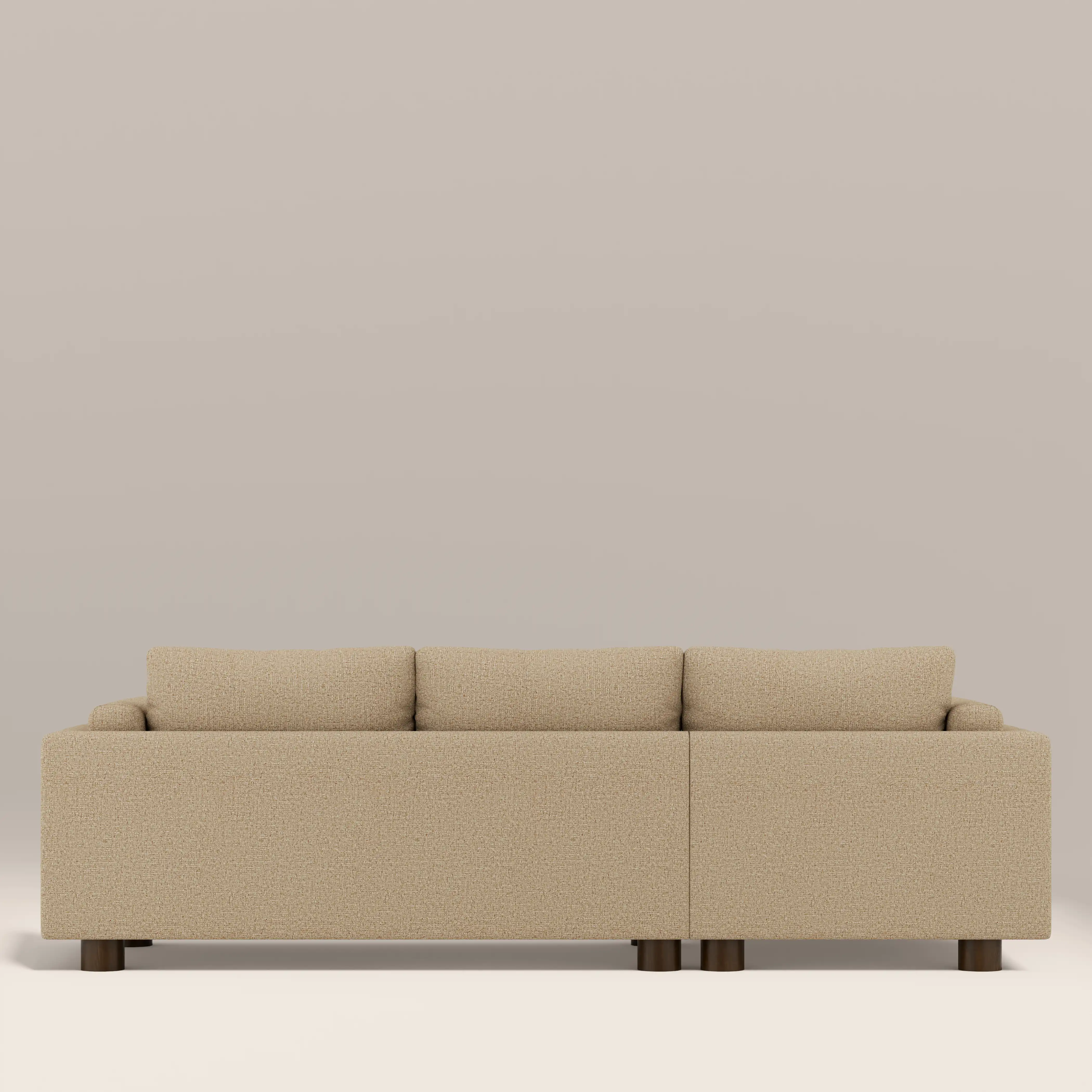Halton Left Hand Chaise Sofa | Speckled Latte Boucle - Image 6