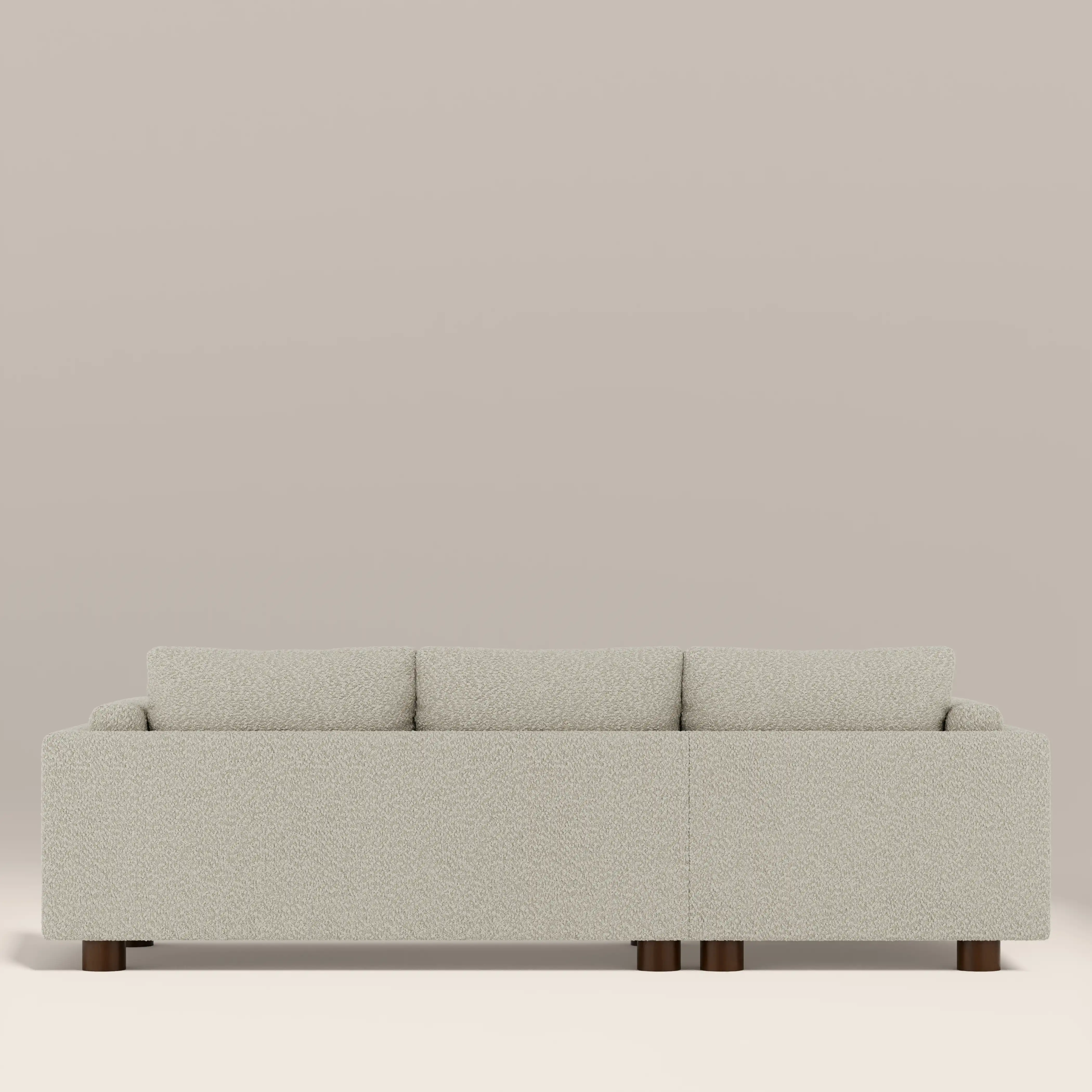 Halton Left Hand Chaise Sofa | Speckled Stone Sustainable Boucle - Image 6