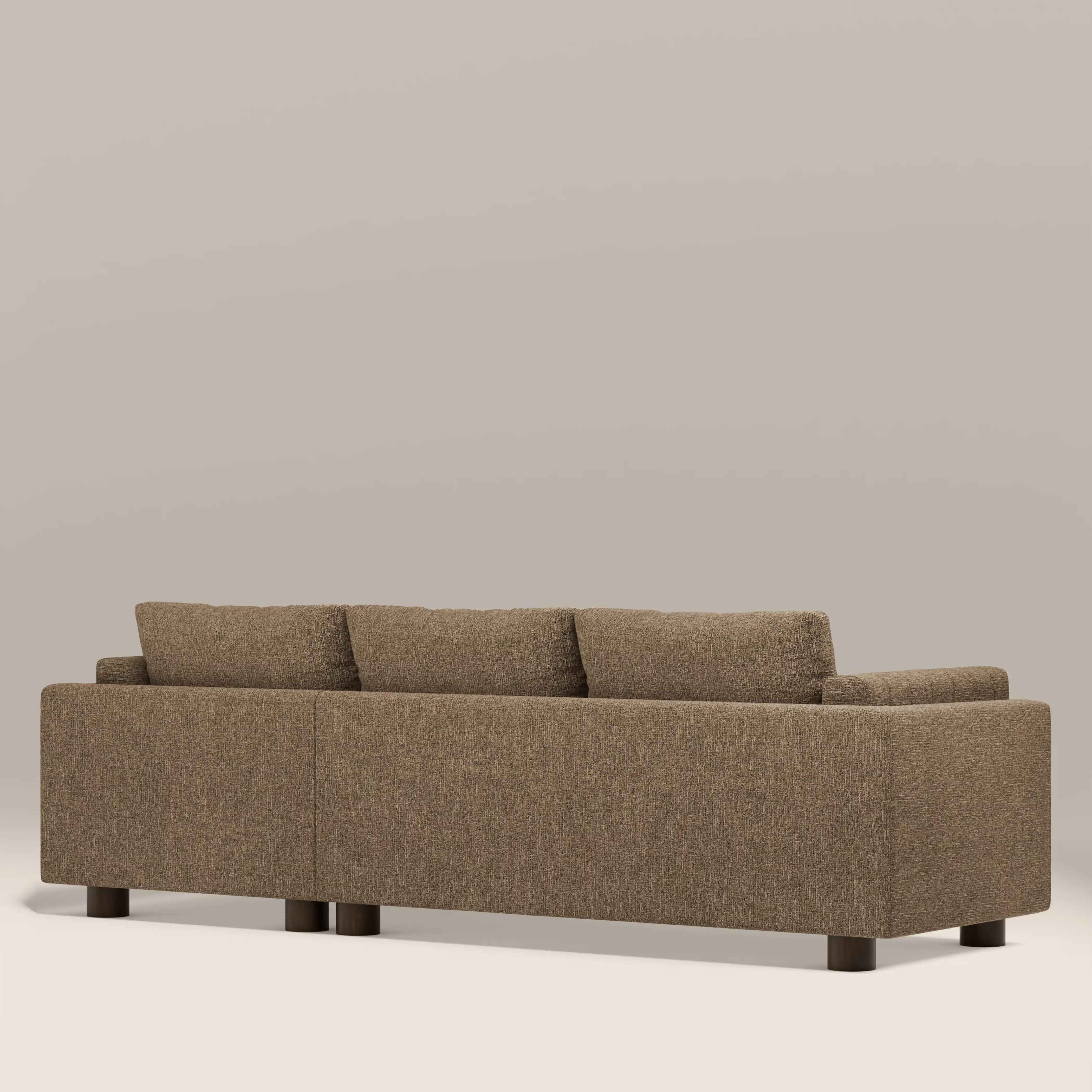 Halton Right Hand Chaise Sofa | Speckled Cappuccino Boucle - Image 5