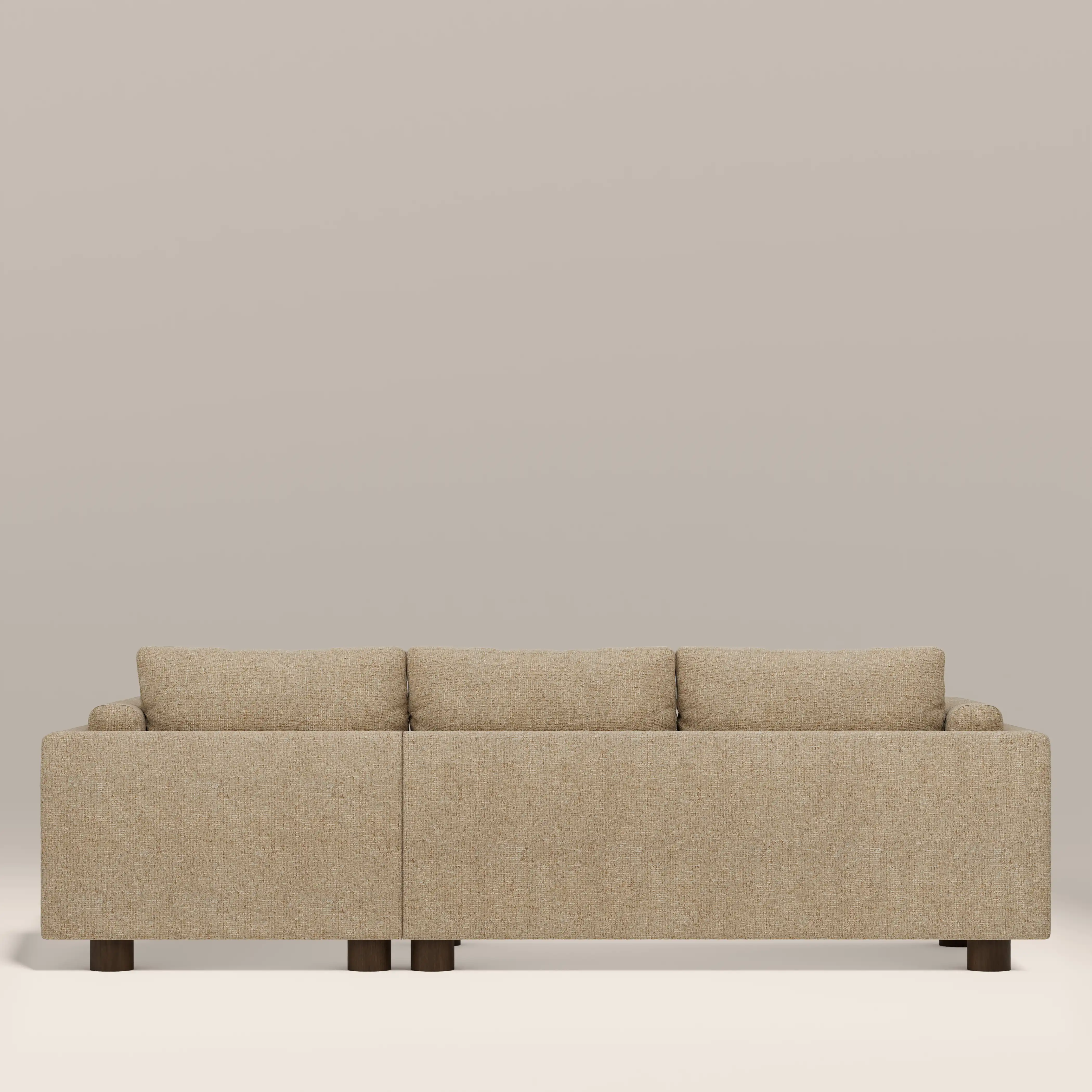 Halton Right Hand Chaise Sofa | Speckled Latte Boucle - Image 6