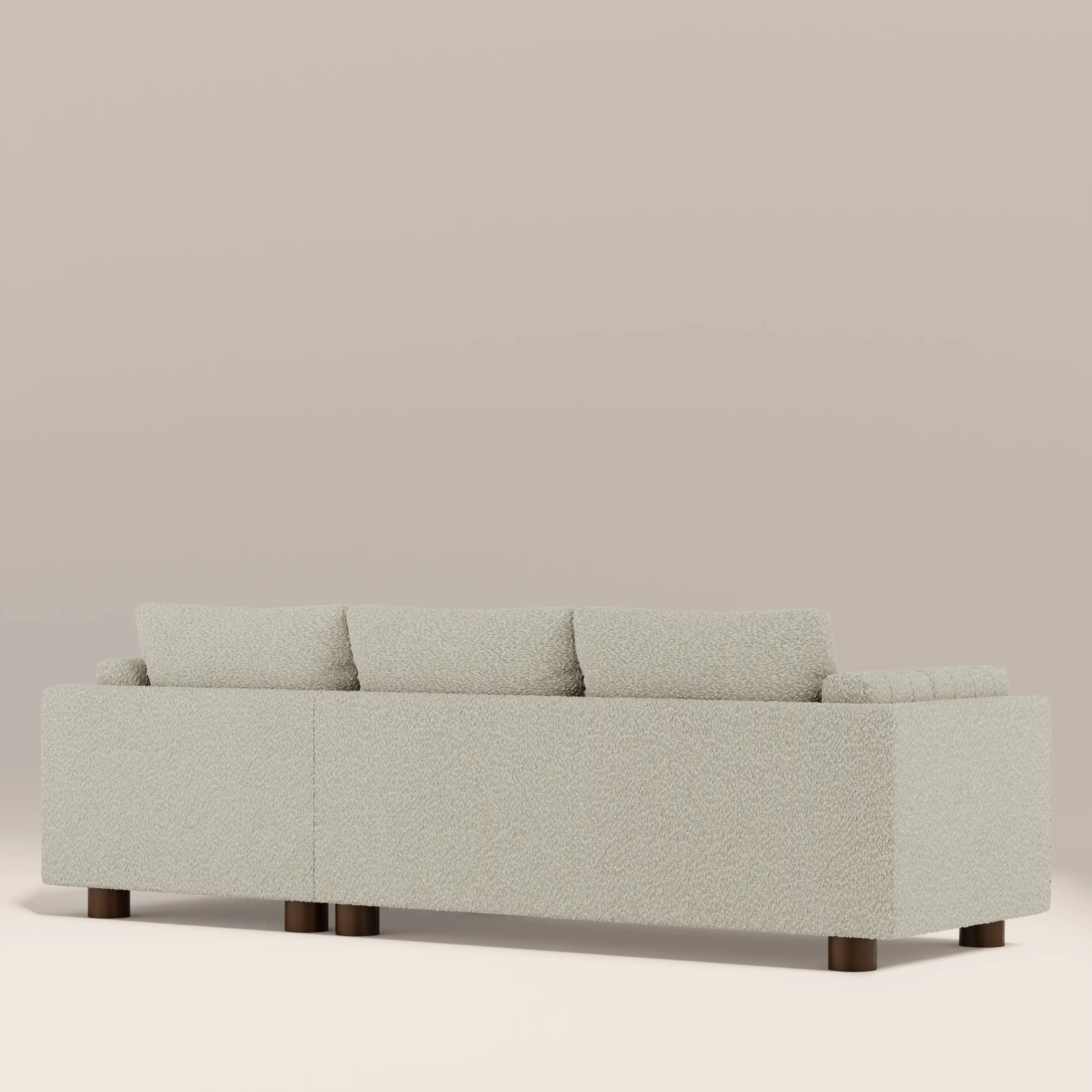Halton Right Hand Chaise Sofa | Speckled Stone Sustainable Boucle - Image 6