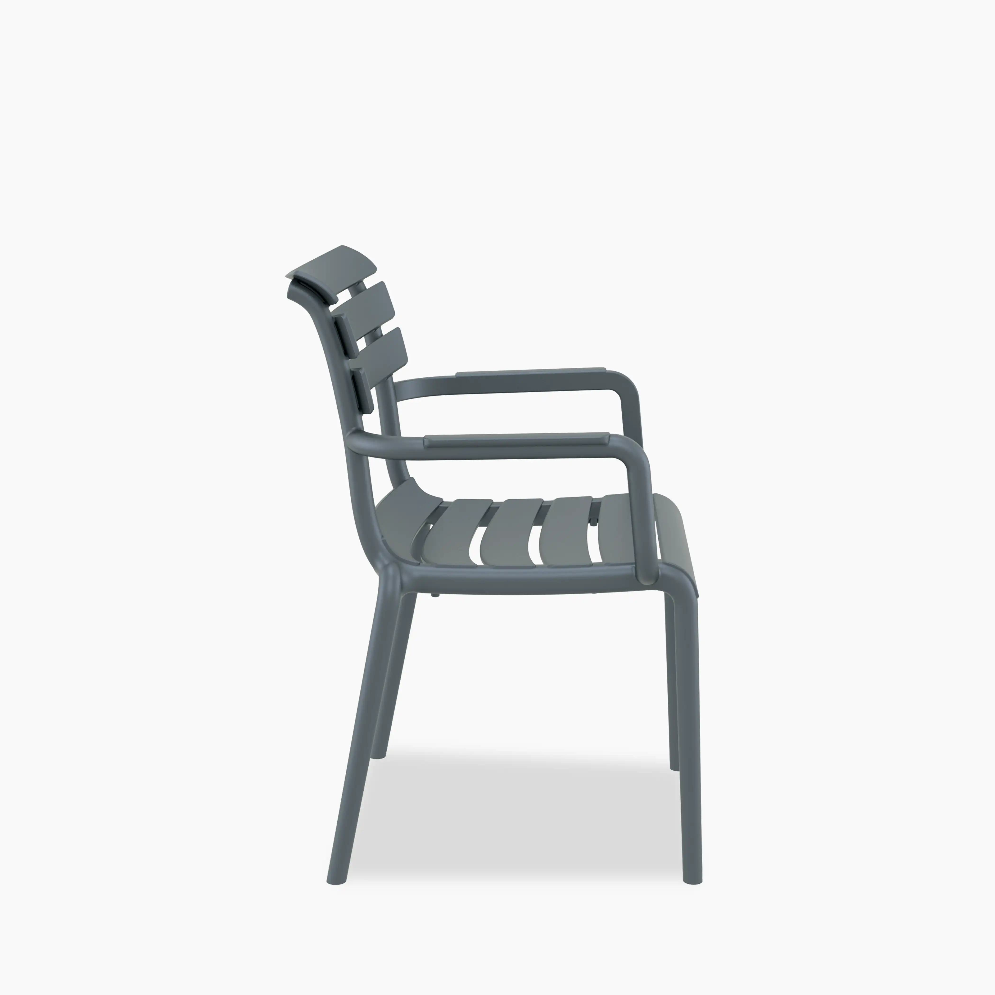 Hampton Stackable Carver Dining Chair | Grey - Image 3