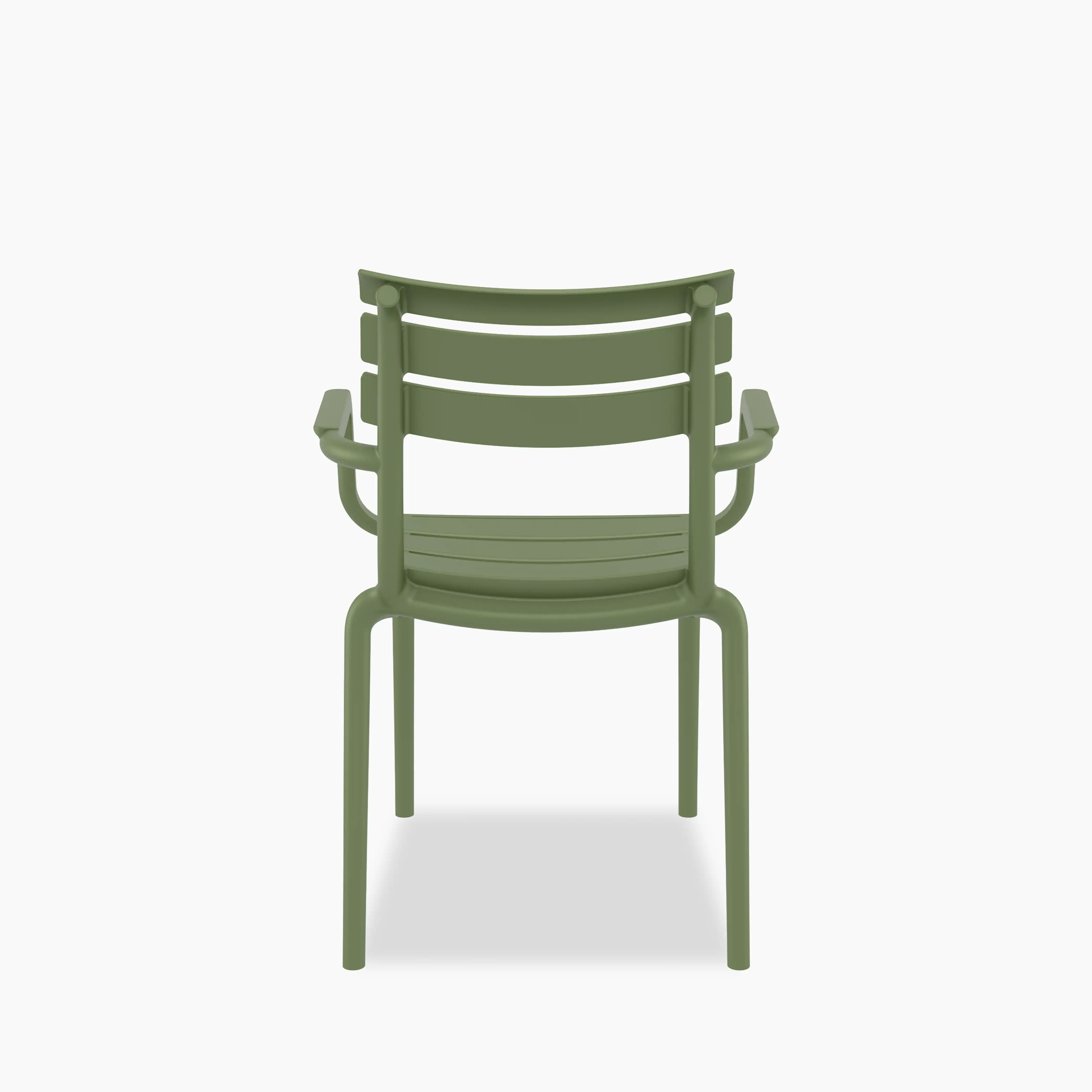 Hampton Stackable Carver Dining Chair | Olive Green - Image 4